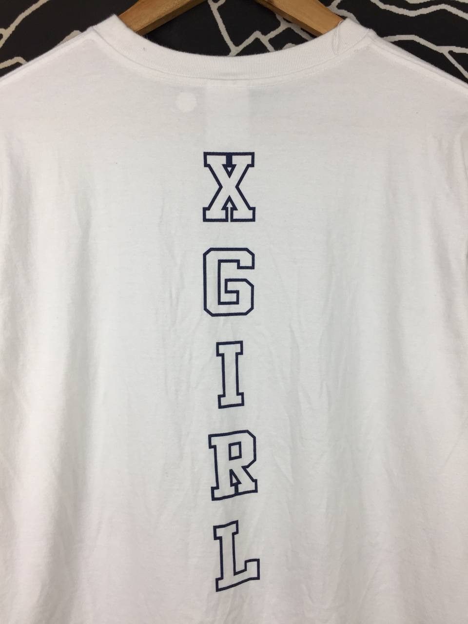 Japanese Brand X-girl Japan Box Logo Vertical Back Print Long Sleeve Tee Size US S / EU 44-46 / 1 - 10 Thumbnail