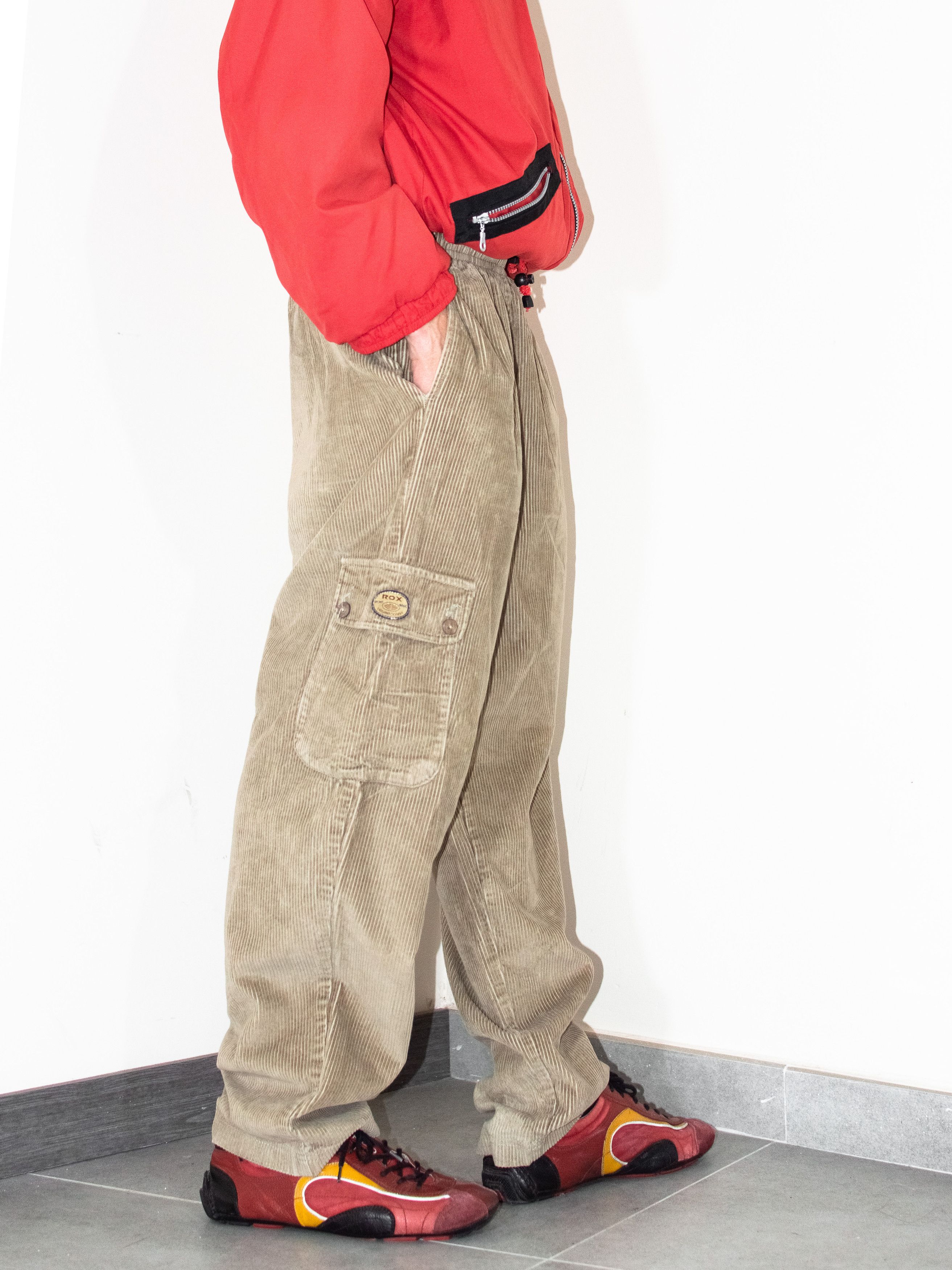 Vintage Y2K Vintage Brown corduroy wide legged long trousers Size US 28 / EU 44 - 4 Thumbnail