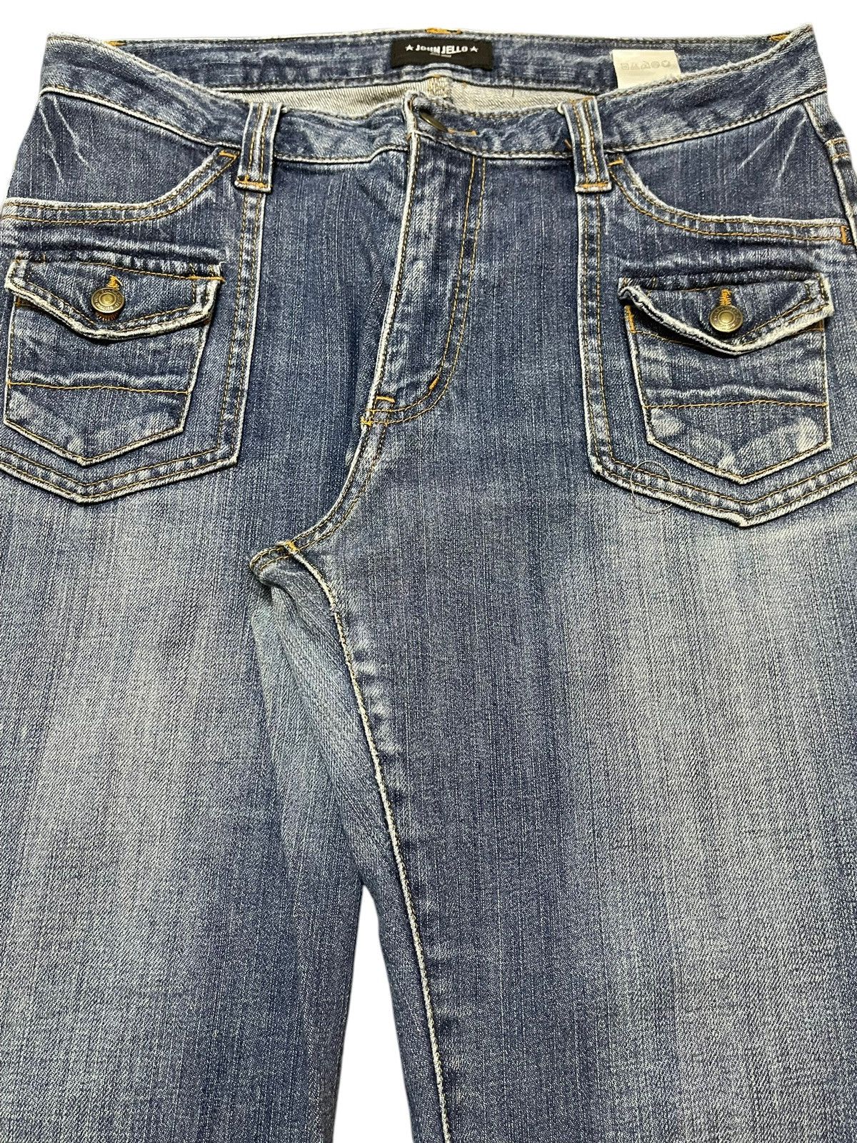 Hypebeast Vintage Japanese Brand Bush Pants Faded Wash Wide Leg Jeans Size US 30 / EU 46 - 4 Thumbnail