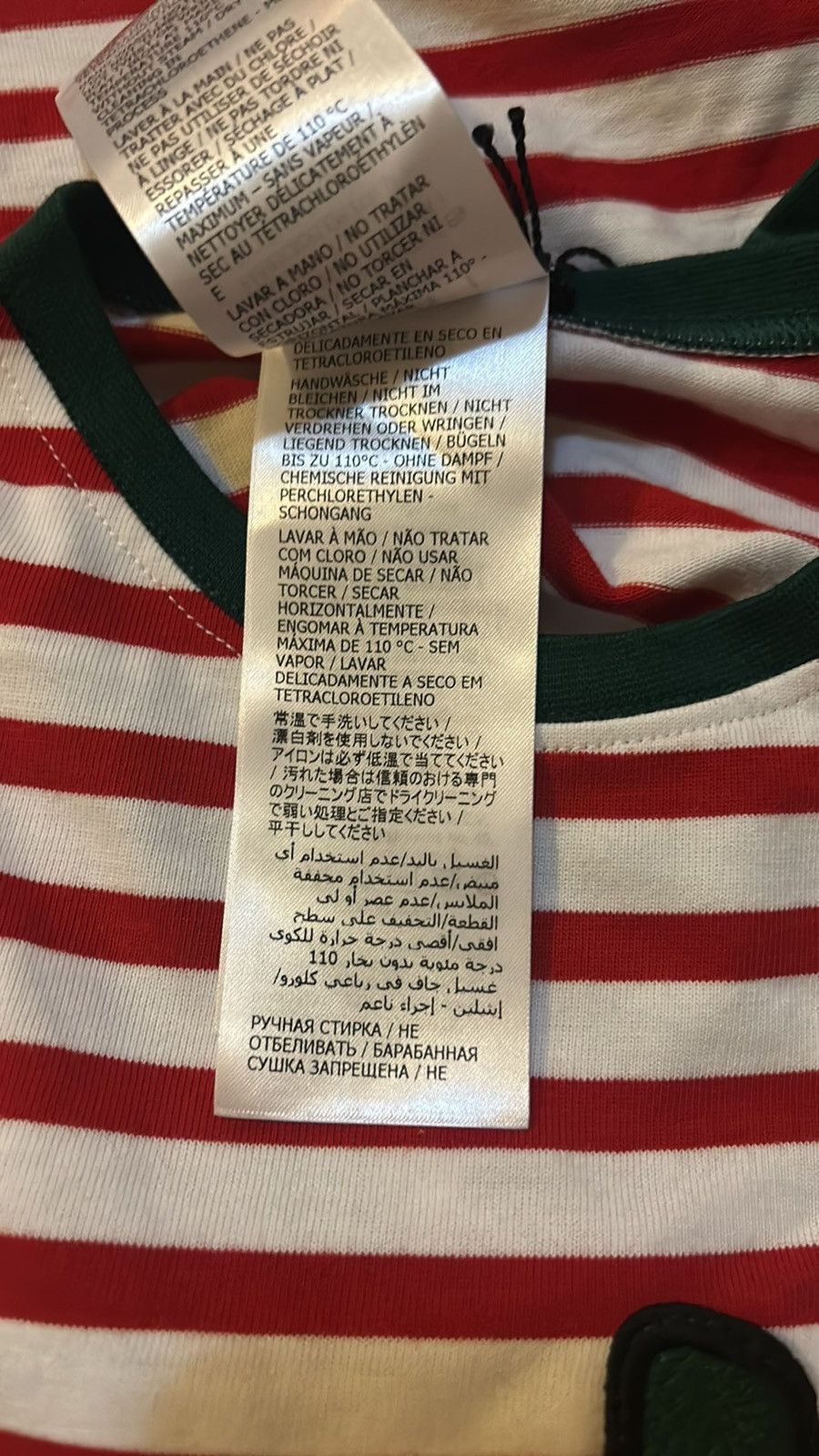 Gucci Gucci Pet Strawberry Cotton striped T-shirt size L Size ONE SIZE - 6 Thumbnail