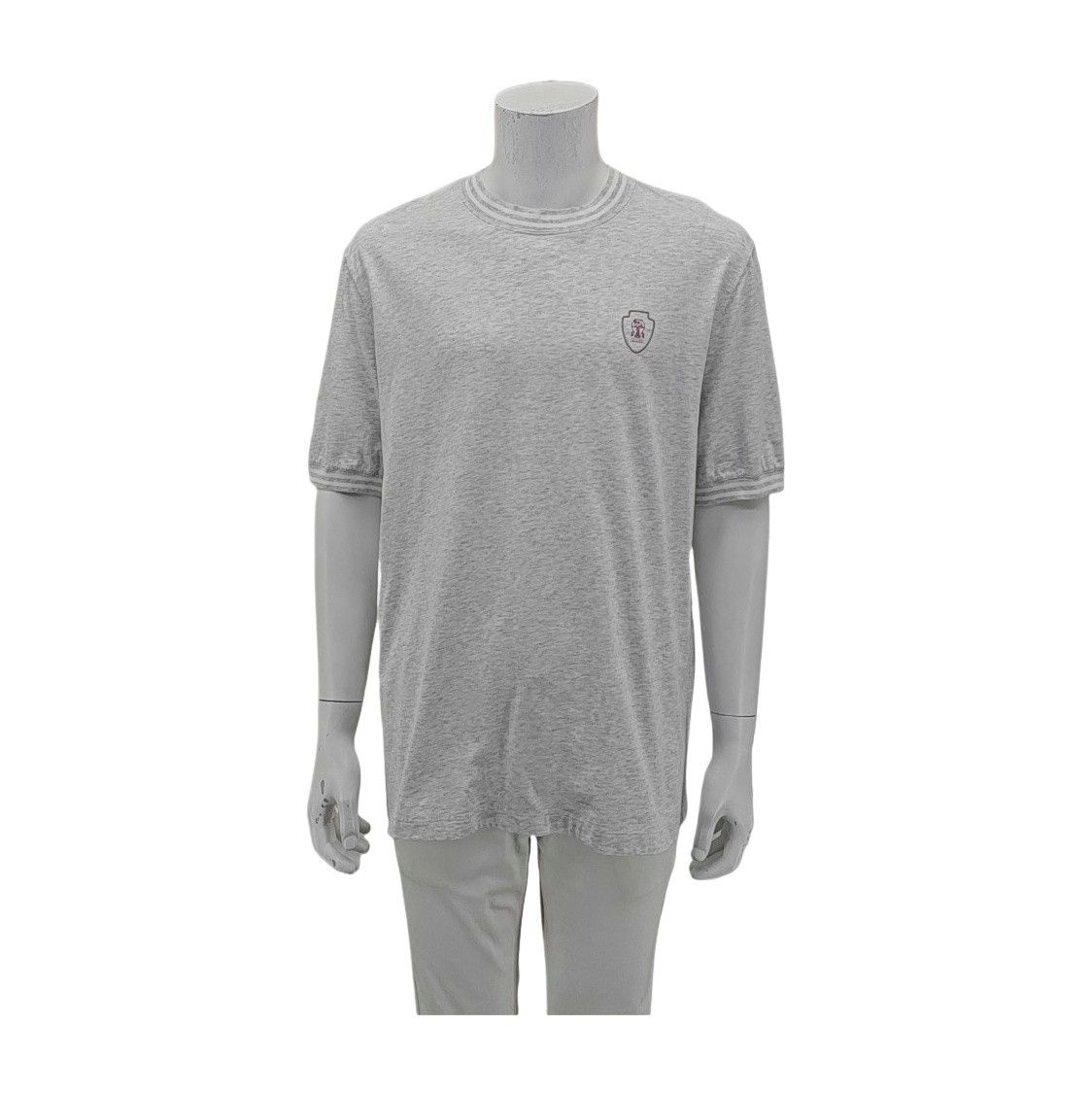 Brunello Cucinelli Brunello Cucinelli Cotton Crest Logo T-Shirt XL Size US XL / EU 56 / 4 - 1 Thumbnail