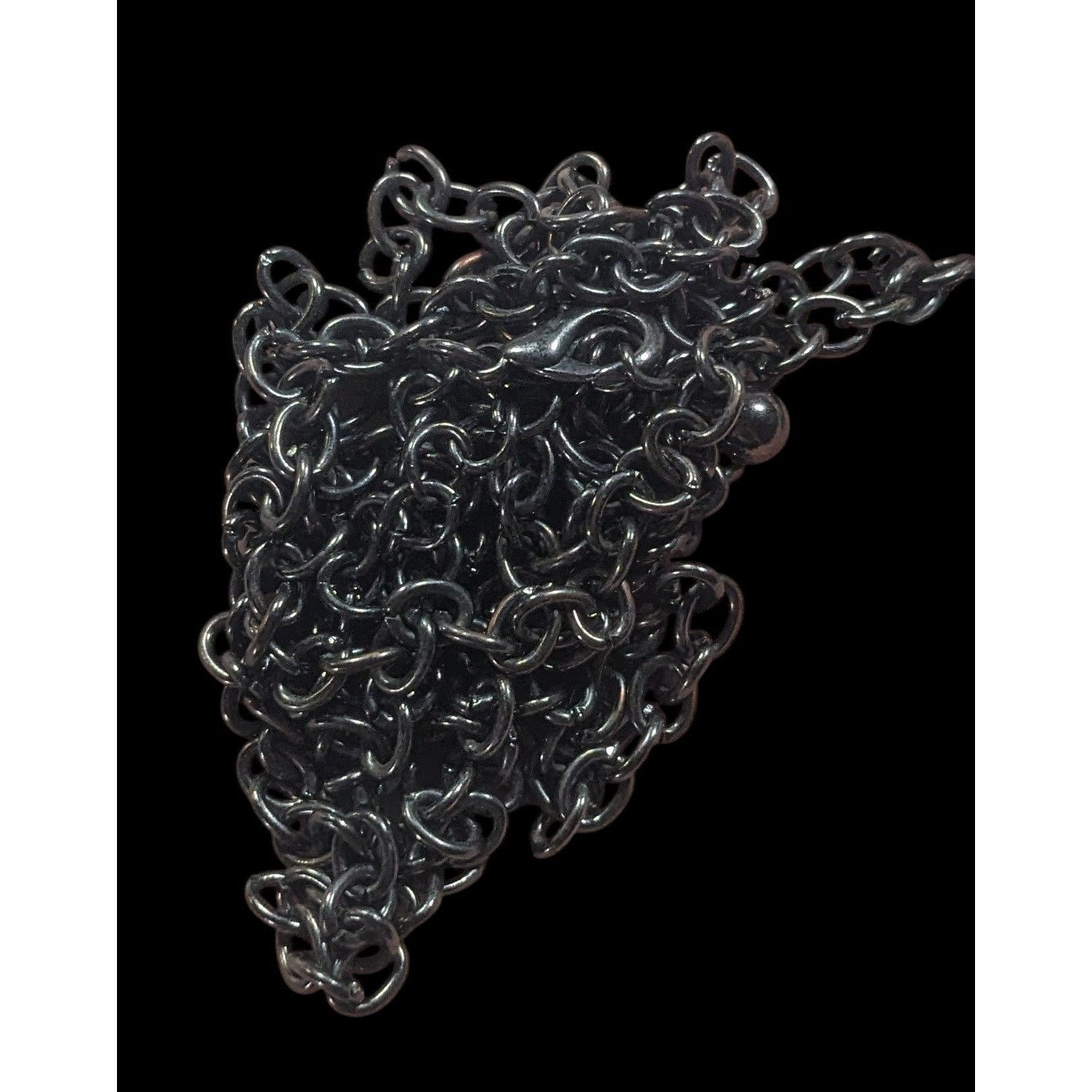 Other Casual Long Gunmetal Tone Chain Necklace Size ONE SIZE - 3 Thumbnail