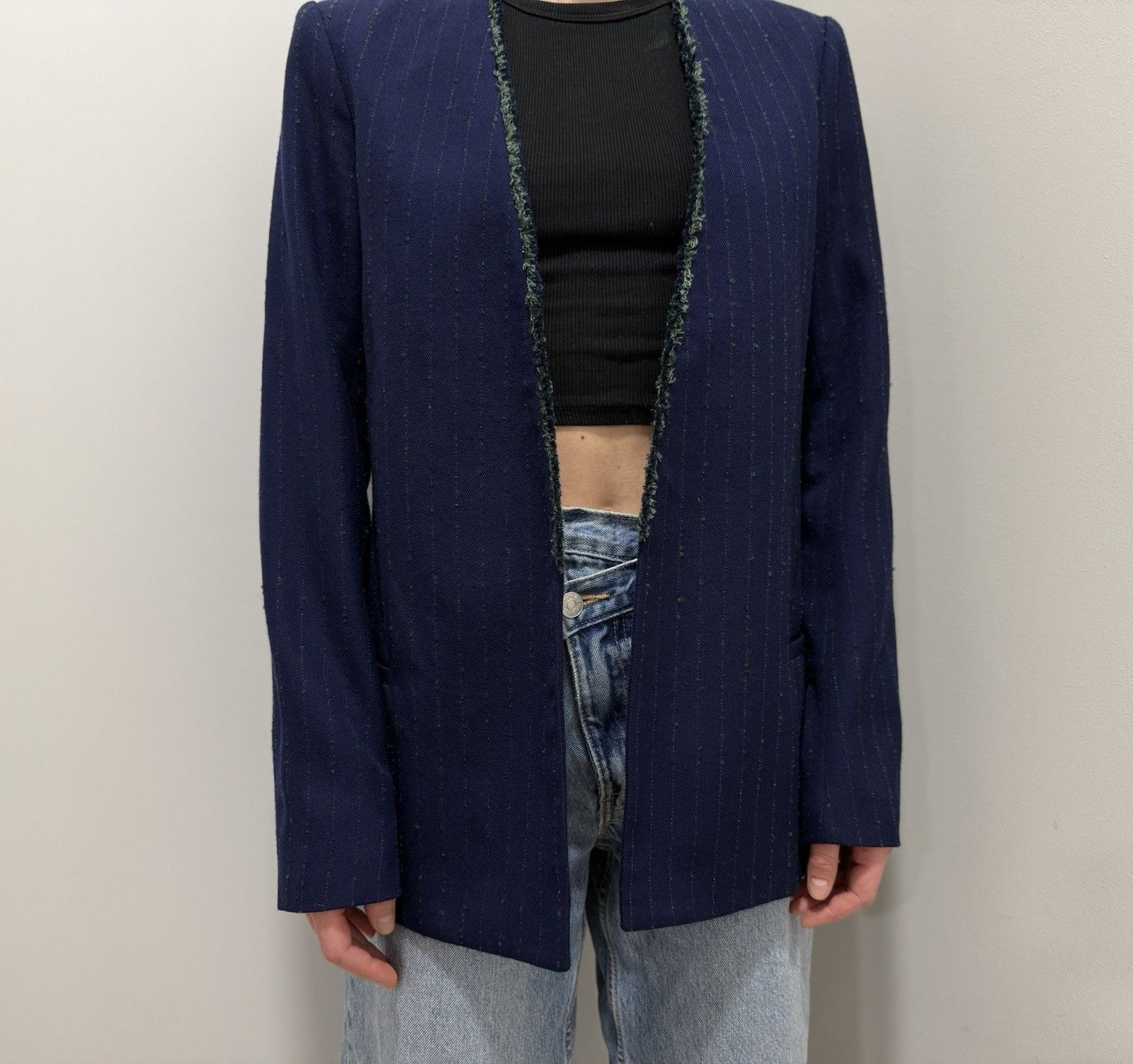 La Ligne La Ligne La Frange New York NYC Open Blazer Jacket Size S / US 4 / IT 40 - 6 Thumbnail