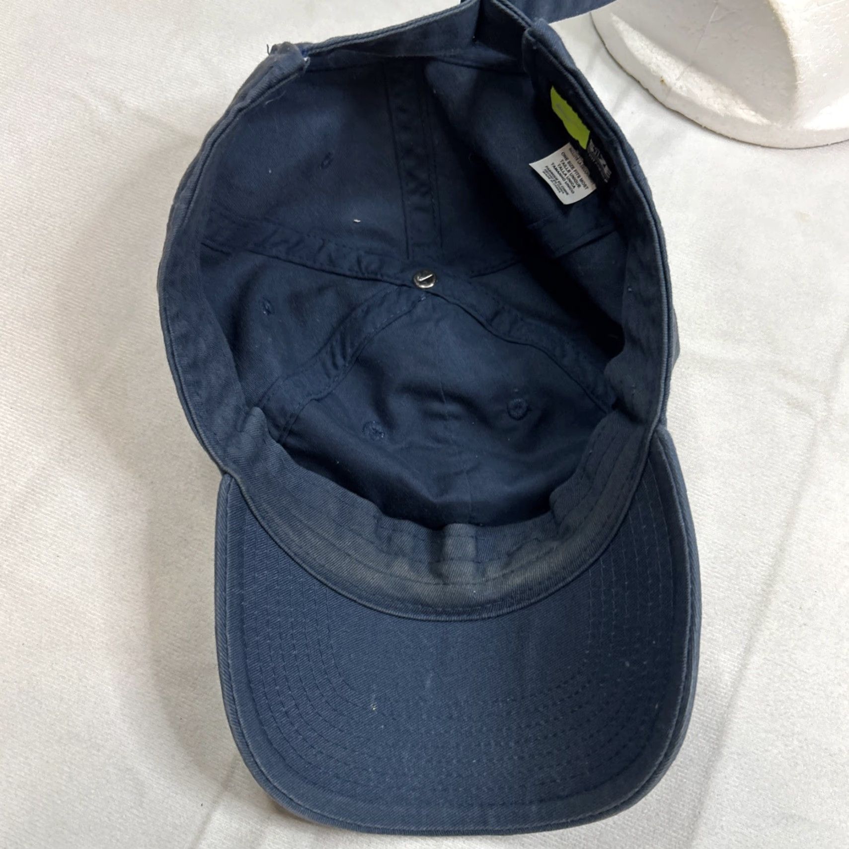 Nike Nike Navy Blue Baseball Cap OSFA Adjustable Hat - One Size - Heritage 86 - 100% Cotton - Unisex Adults Size ONE SIZE - 7 Thumbnail