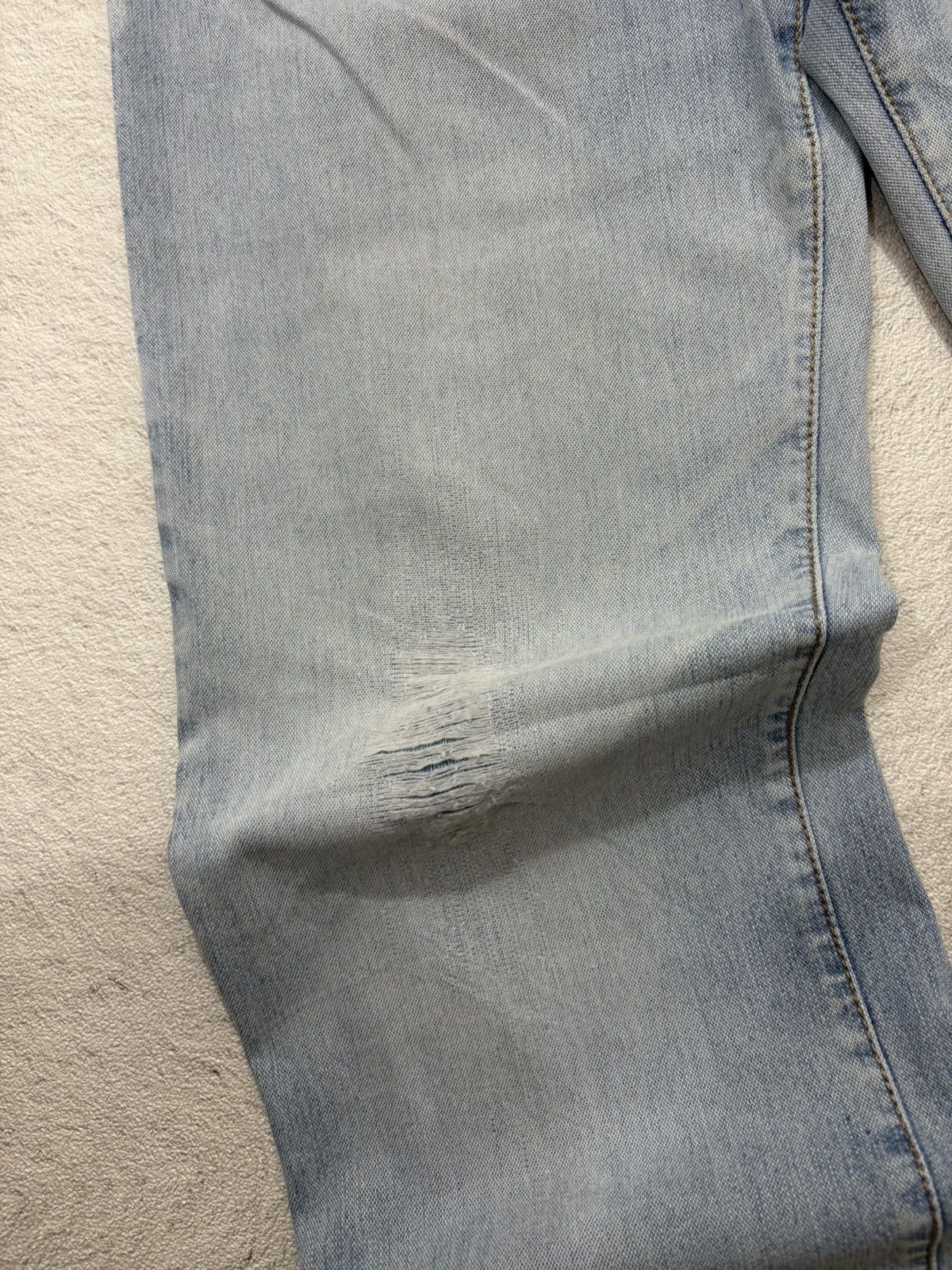 Versace Jeans Couture 2000s Versace distressed Luxury Wash Denim Size US 31 - 3 Thumbnail