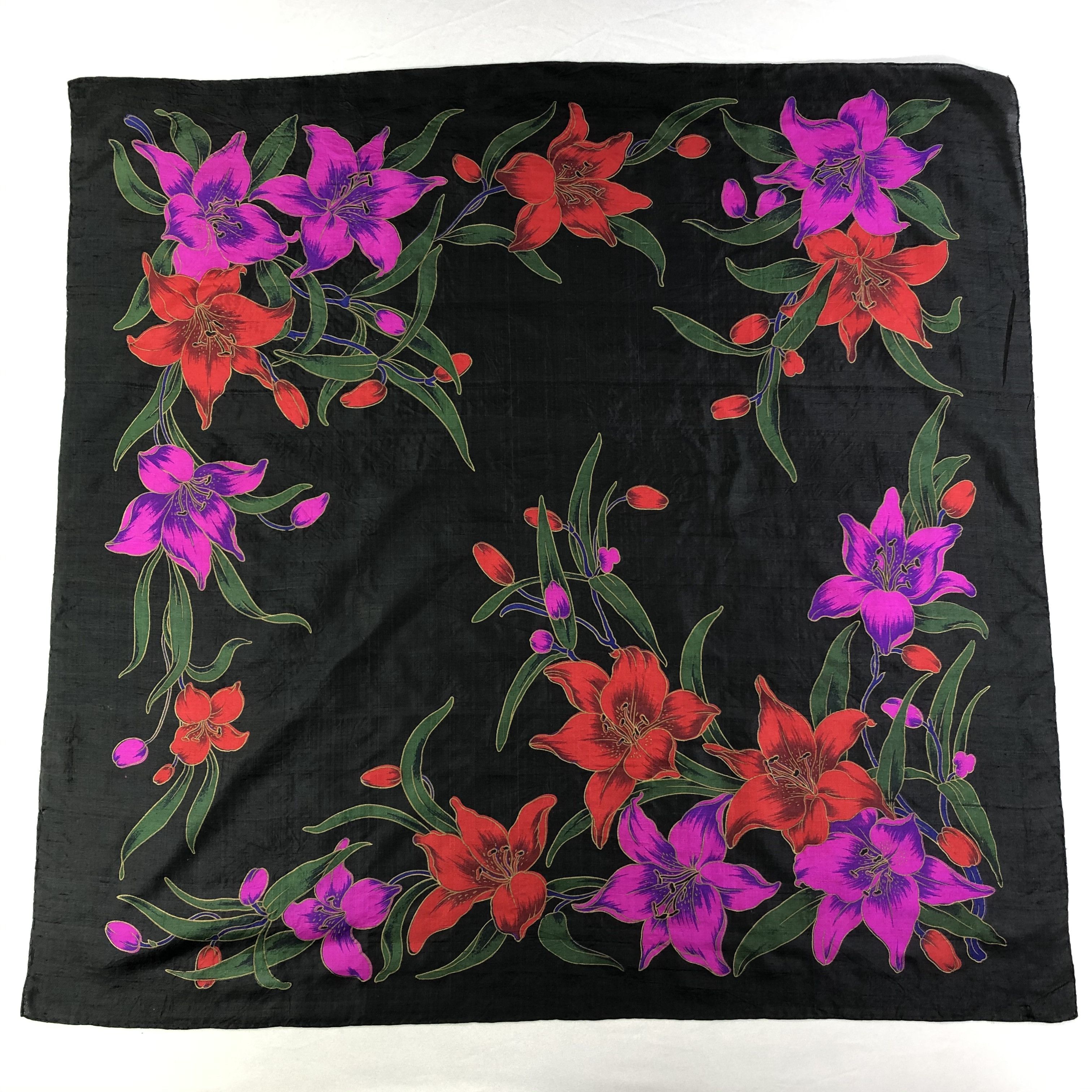 Vintage Vintage Silk Scarf Size ONE SIZE - 2 Thumbnail
