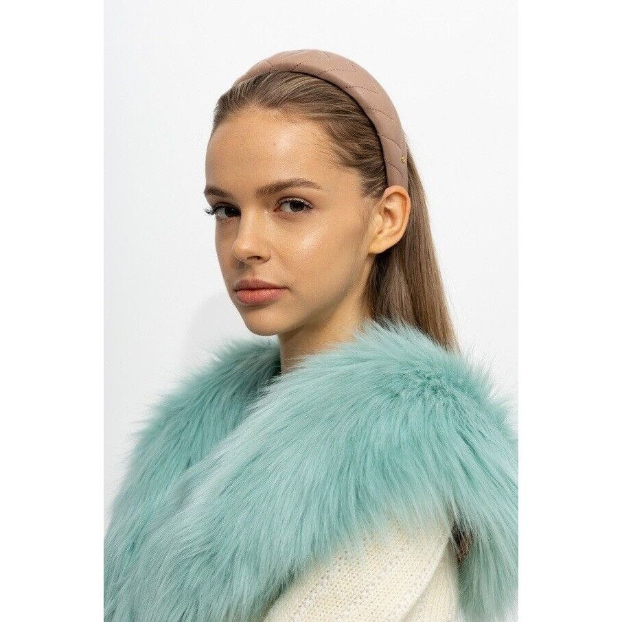 Gucci NWT GUCCI LEATHER POWDER HEADBAND ONE SIZE LIGHT NUDE Size ONE SIZE - 2 Thumbnail