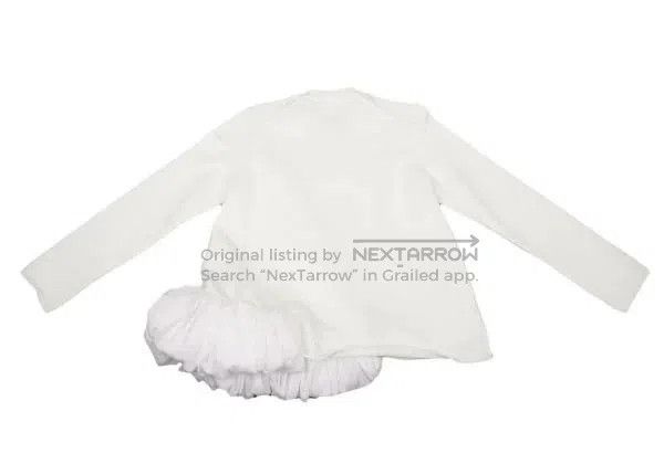 Comme des Garcons Comme Des Garcons White retro cloud edge sweater Size S / US 4 / IT 40 - 3 Thumbnail
