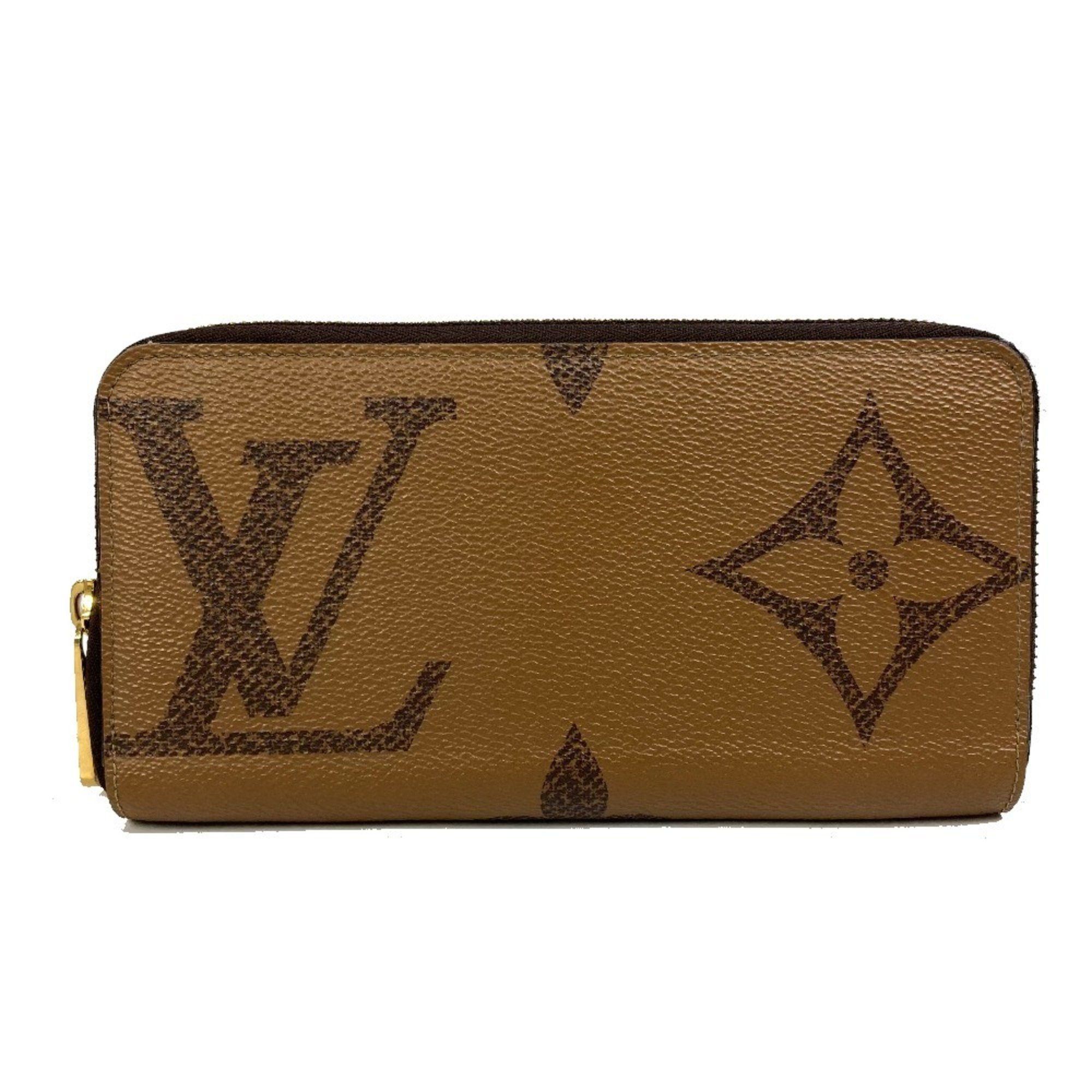 Louis Vuitton LOUIS VUITTON M69353 Monogram Giant Zippy Wallet, Round Zipper Long Canvas, Women's, Brown Size ONE SIZE - 1 Thumbnail