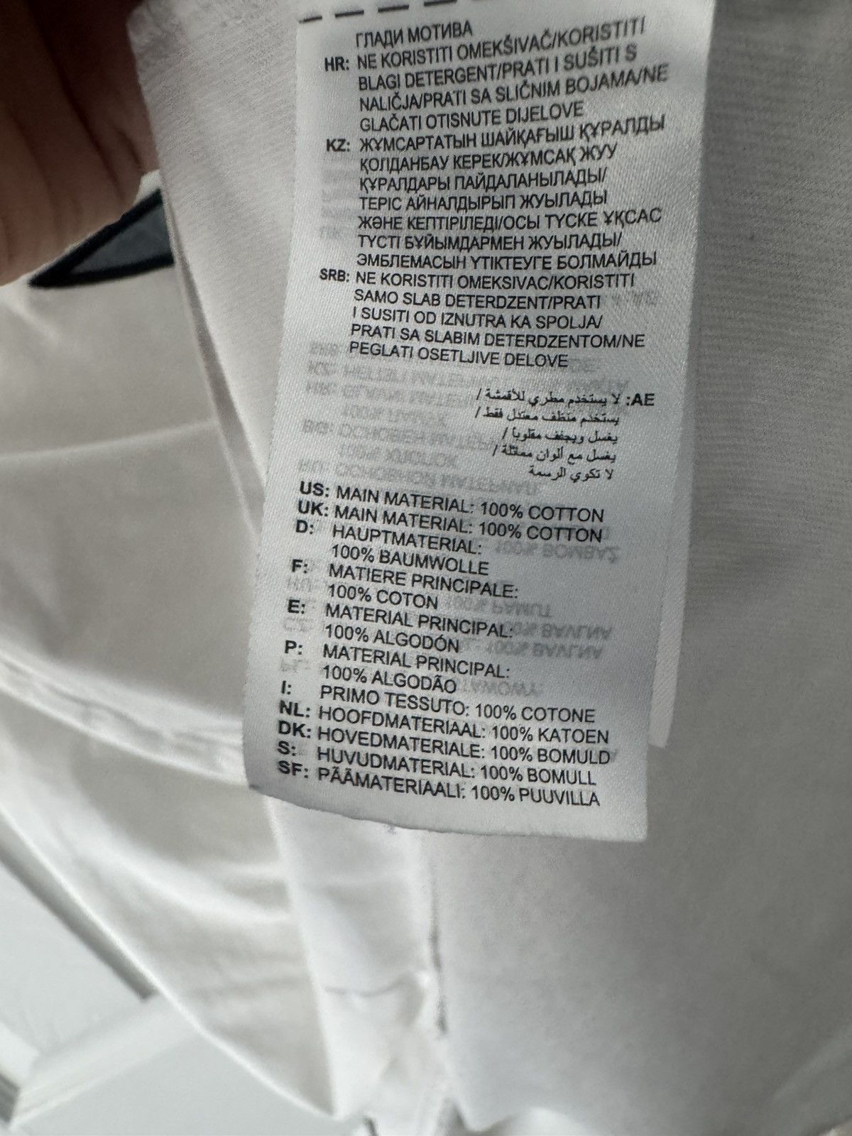 Adidas Adidas T-Shirt L Iridescent Trefoil Logo White Cotton Size US L / EU 52-54 / 3 - 8 Thumbnail