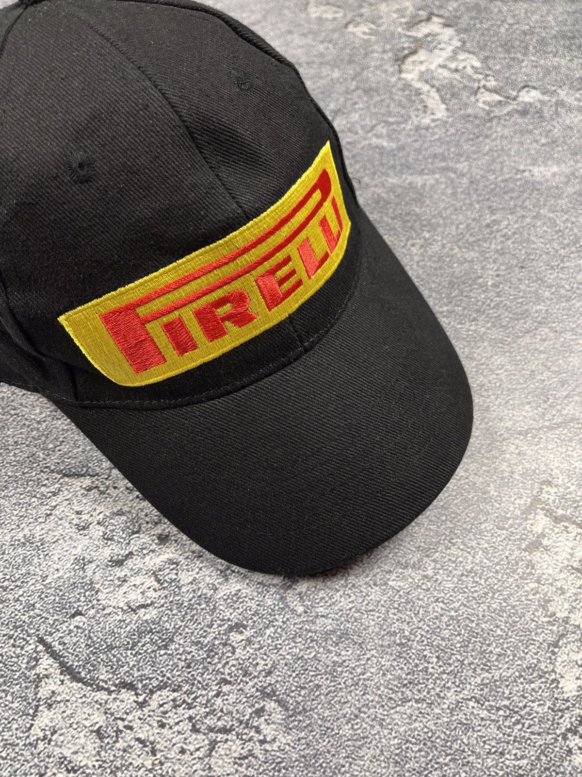 Pirelli × Vintage Vintage Pirelli Tires Racing Black Official Cap Size ONE SIZE - 2 Thumbnail