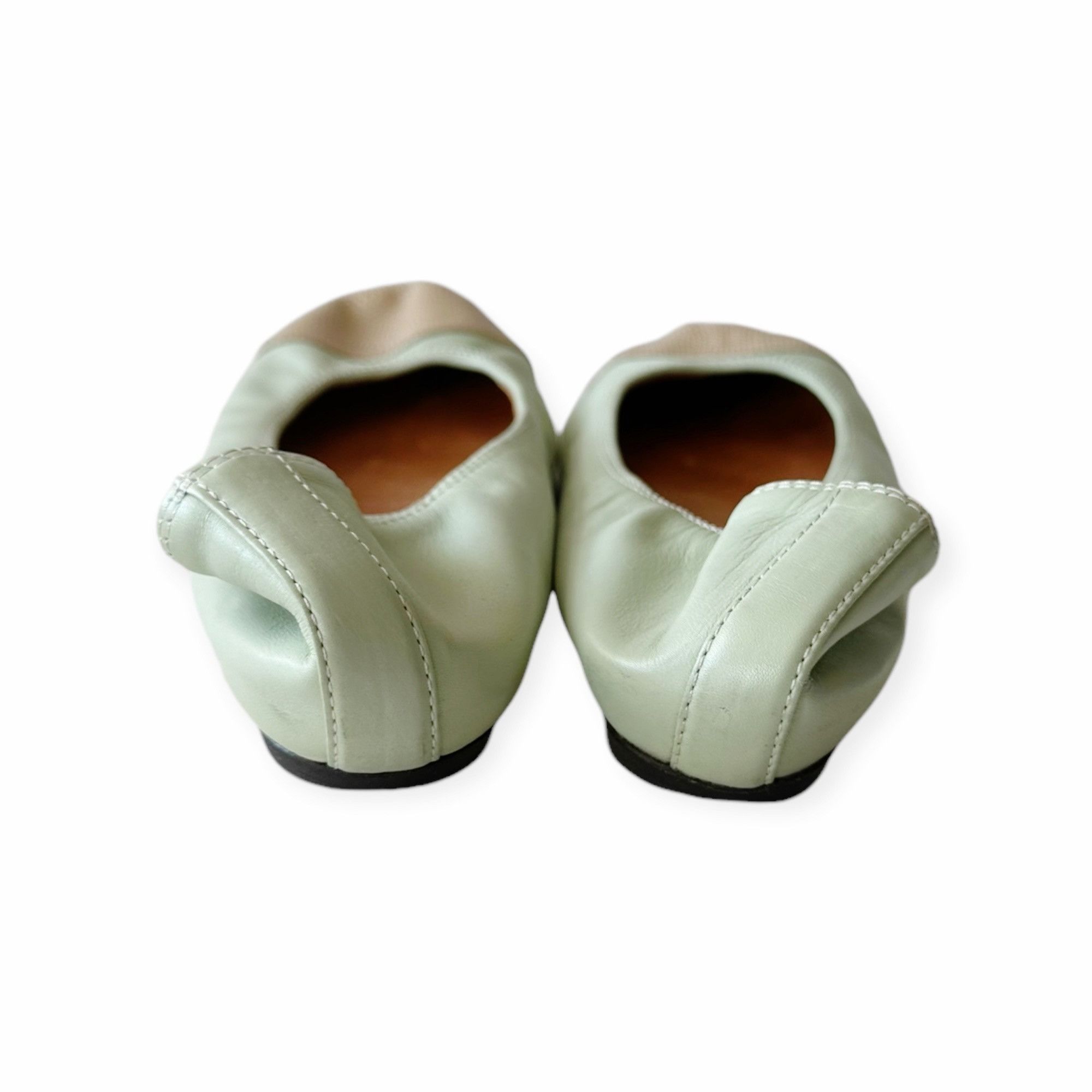 Lanvin Lanvin Cap-Toe Icon Ballerina flats with snake toe, Size 39 Size US 9 / IT 39 - 6 Thumbnail