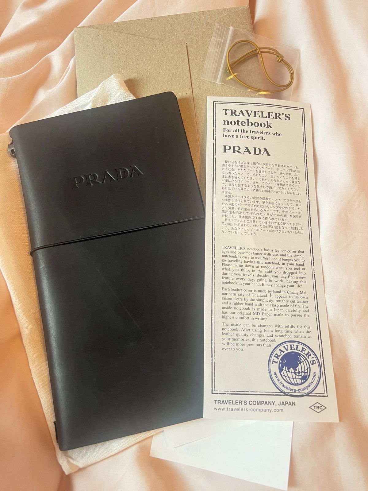 Prada 🔺Prada x Traveler’s company leather cover notebook Size ONE SIZE - 1 Thumbnail