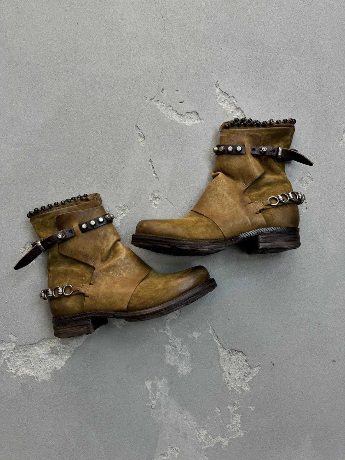 image of Avant Garde x Vintage A.s 98 Boots Leather Style Rick Owens in Brown, Women's (Size 7)