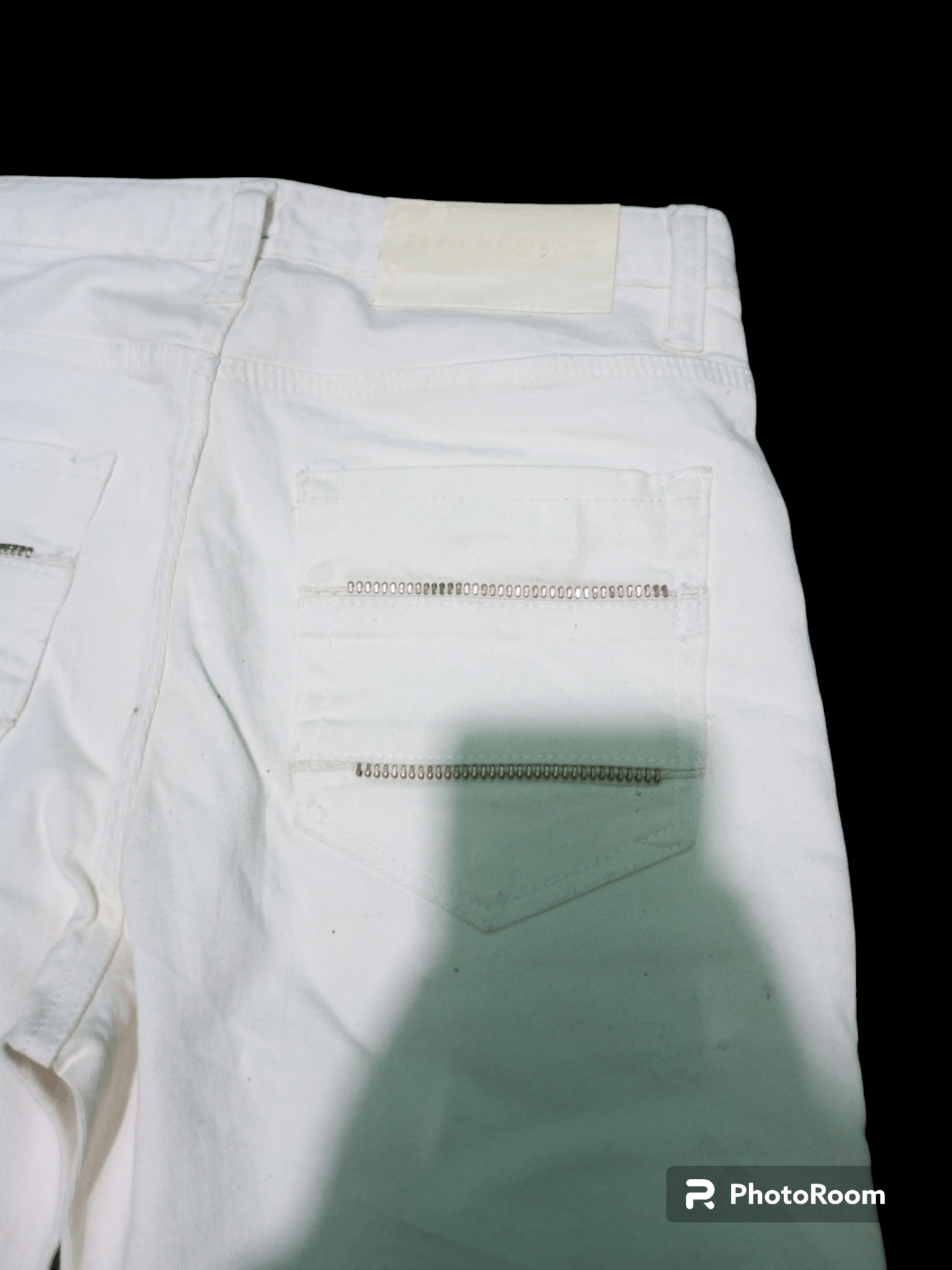 Hysteric Glamour Vintage ILDF Multi zipper distressed white denim jeans Size US 29 - 9 Thumbnail
