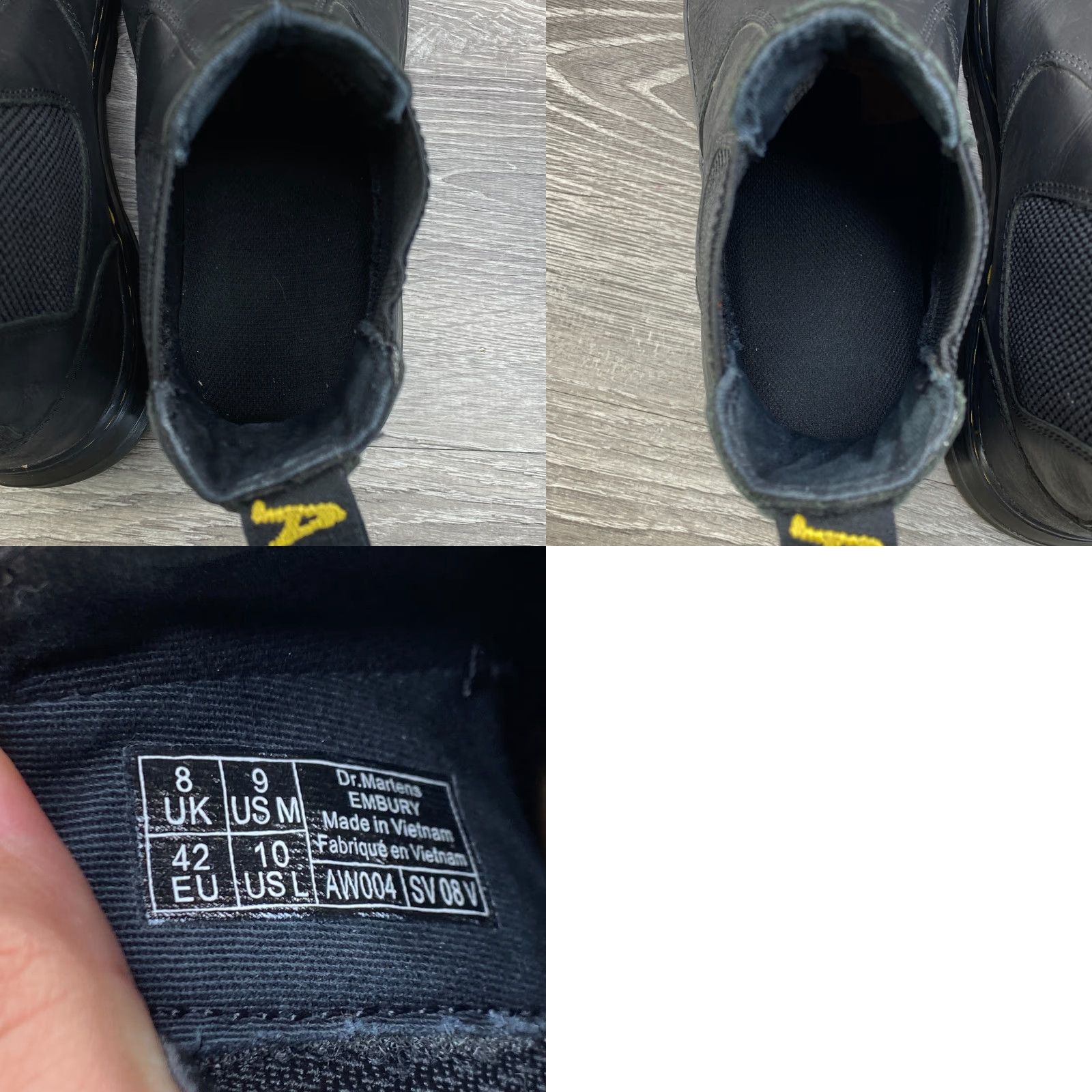 Dr. Martens Dr. Martens Chelsea Unisex Boots Leather Black 9 Mens 10 Womens Embury AirWair Chelsea Ankle Boots Size US 8 / IT 38 - 8 Thumbnail