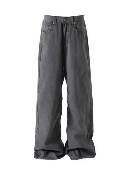 Japanese Brand × Jean Retro street bootcut casual straight jeans Size US 32 / EU 48 - 3 Thumbnail