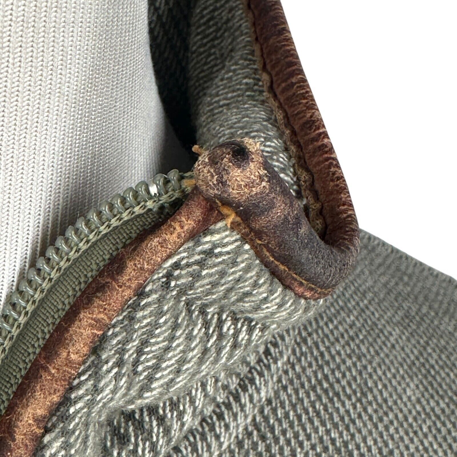 Orvis Orvis 1/4 Zip Sweatshirt Mens 2XL XXL Olive Green Leather Size US XXL / EU 58 / 5 - 12 Thumbnail