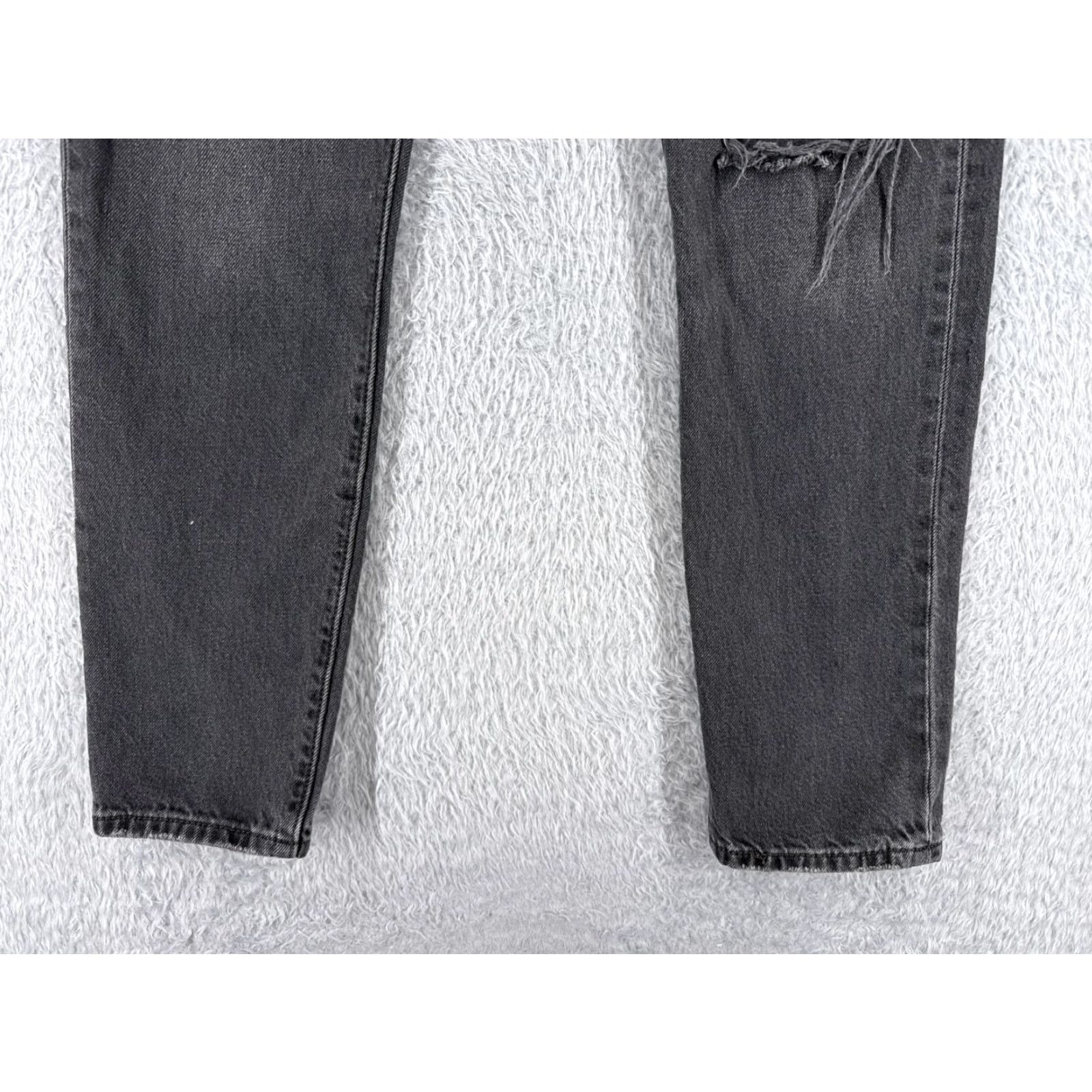 Levi's Levi's Jeans Womens 501 XX Black Denim Distressed Slim 25x27 Jeans Womens 25 Black Denim Distressed 501 XX Levi's - Vintage: No Size 42" / US 20 - 2 Thumbnail