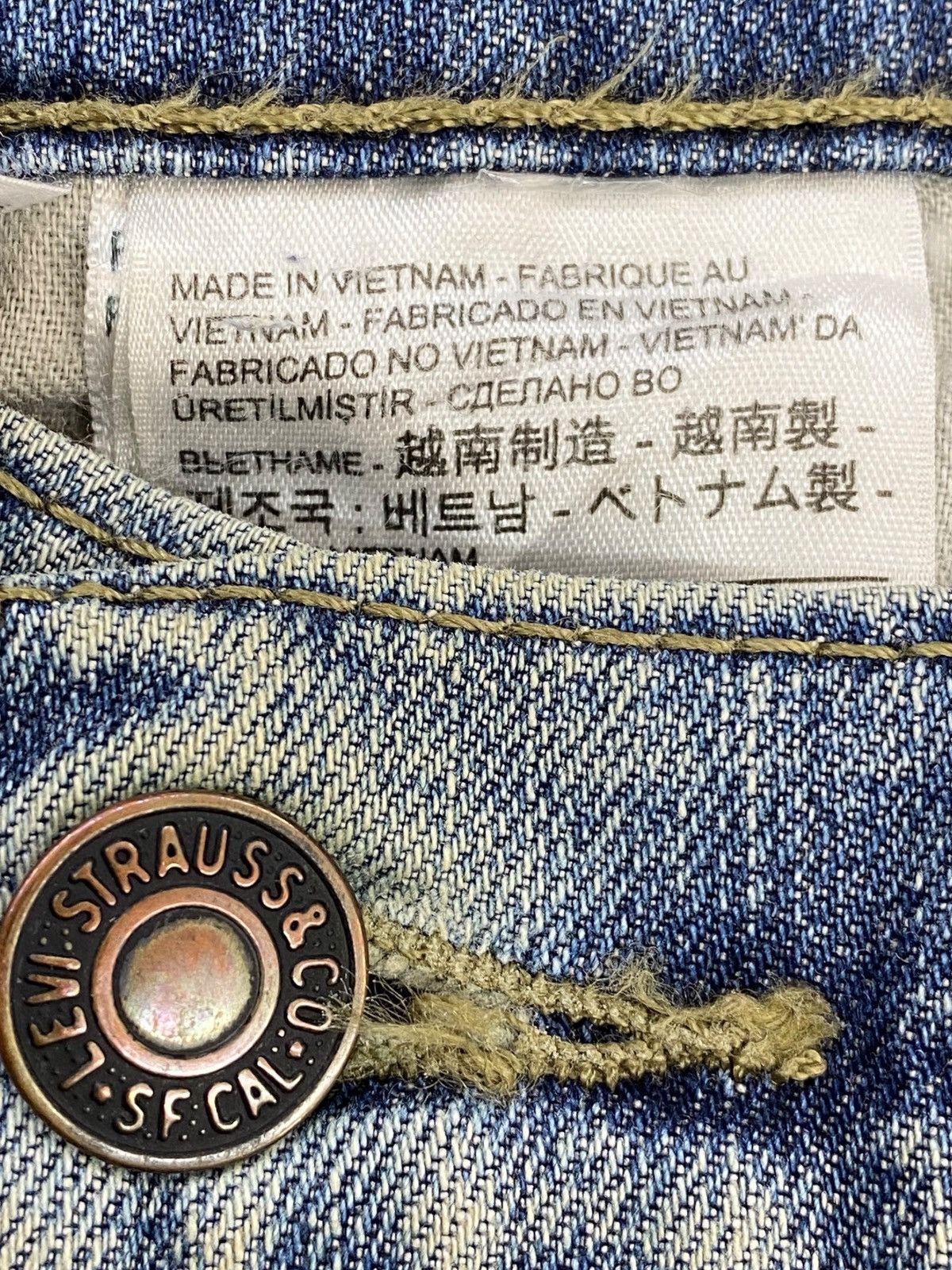 Levi's Levi’s_ Mud Wash Whiskered Style Straight Leg Jeans Size US 30 / EU 46 - 10 Thumbnail