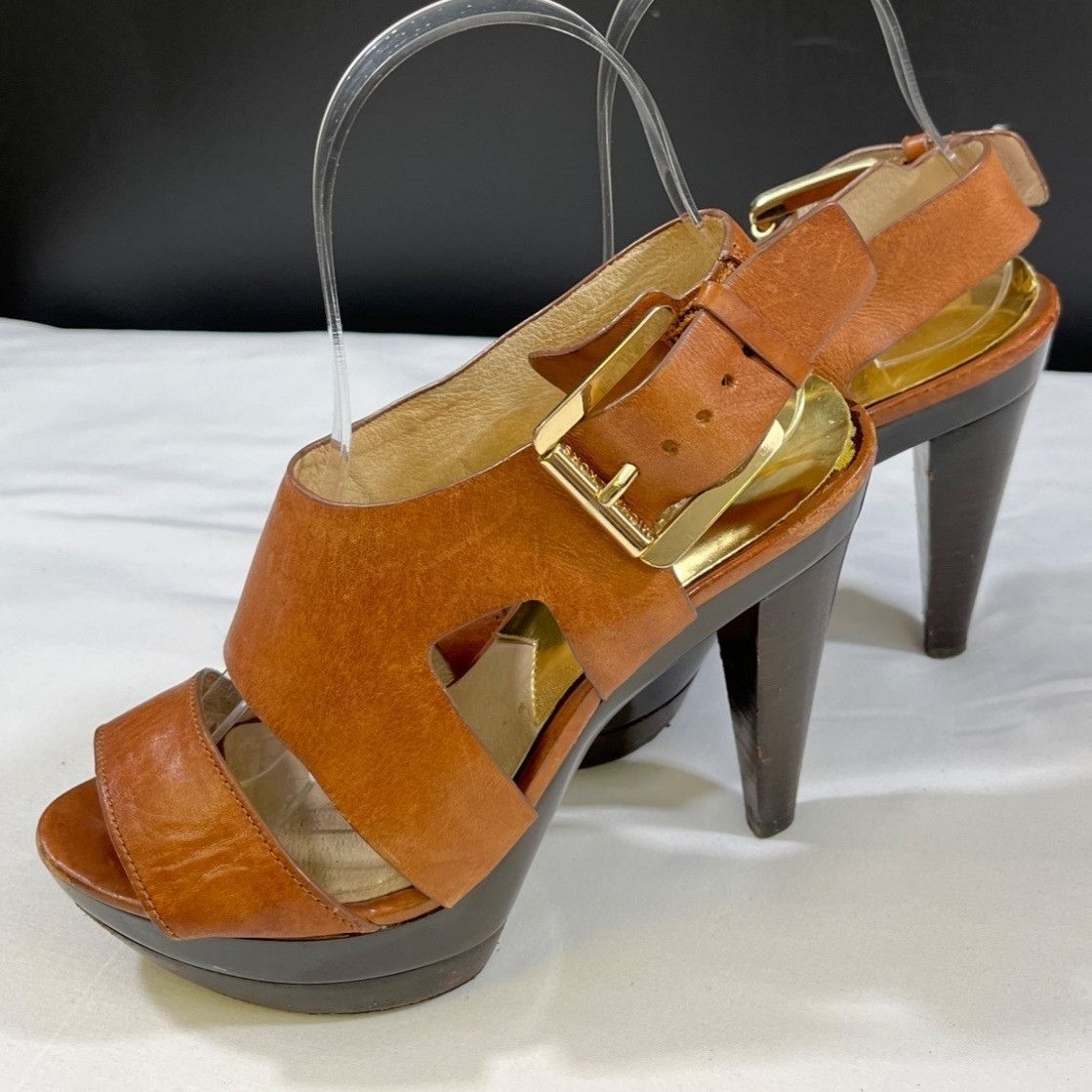 Michael Kors Michael Michael Kors Women's Brown Shoes/Heels Sz 5M SKU 545 Size US 5 / IT 35 - 4 Thumbnail