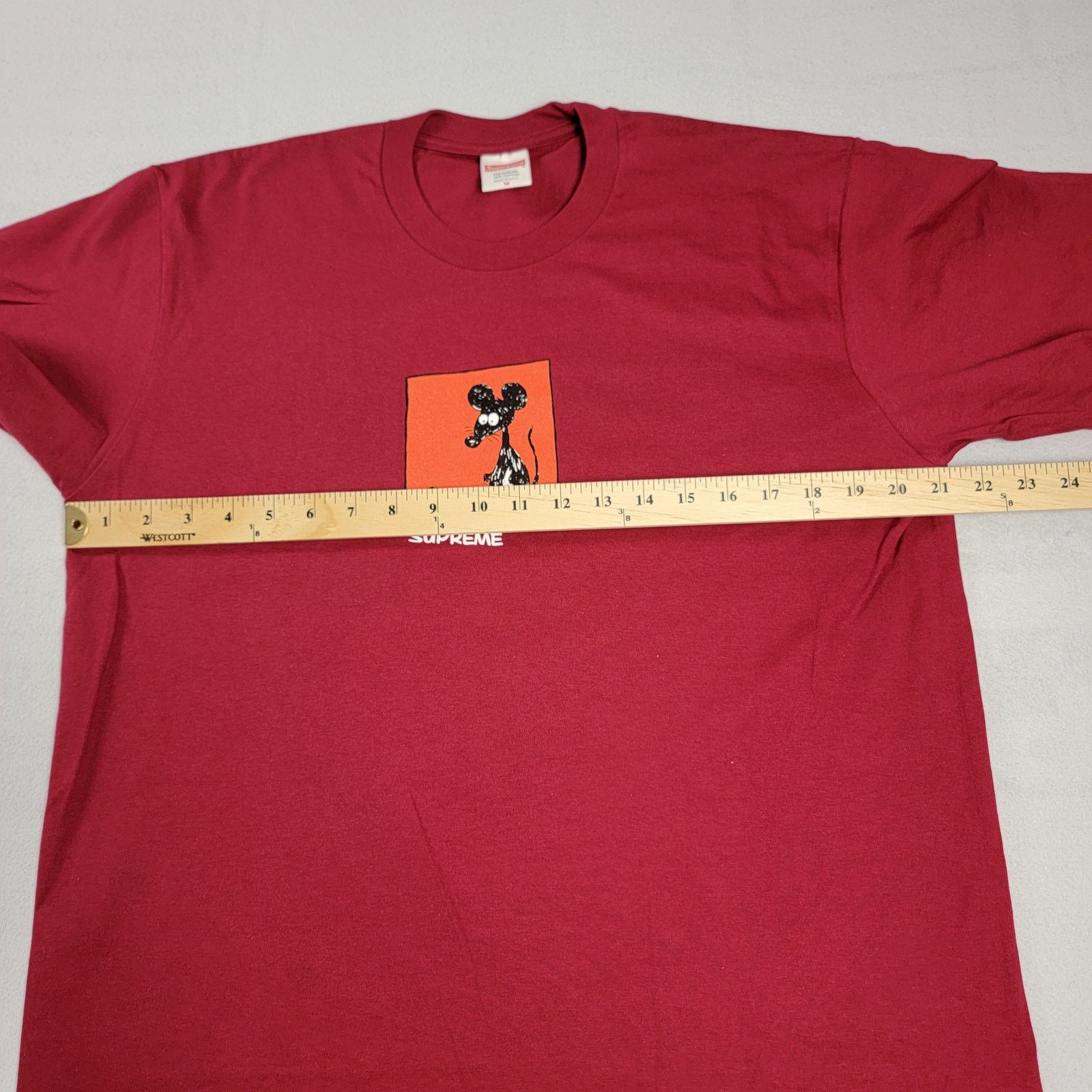 Supreme Supreme Red Mouse Tee Sz M (658-661) Size US M / EU 48-50 / 2 - 6 Thumbnail