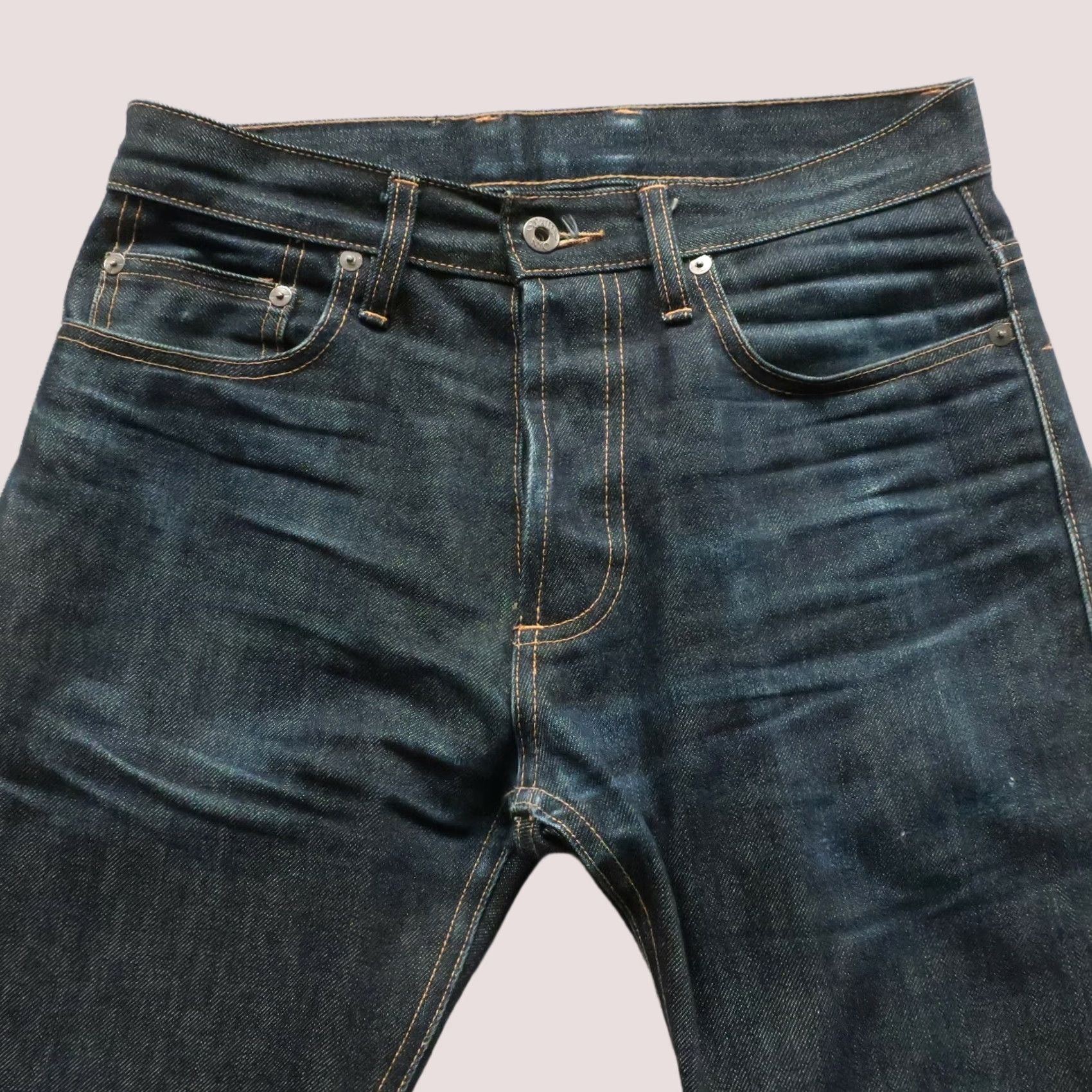3sixteen VINTAGE 3sixteen ST-100X Selvedge Denim Jeans Mens Jeans Dark Wash 28-29" 33" Inseam Distressed Size US 28 / EU 44 - 1 Thumbnail