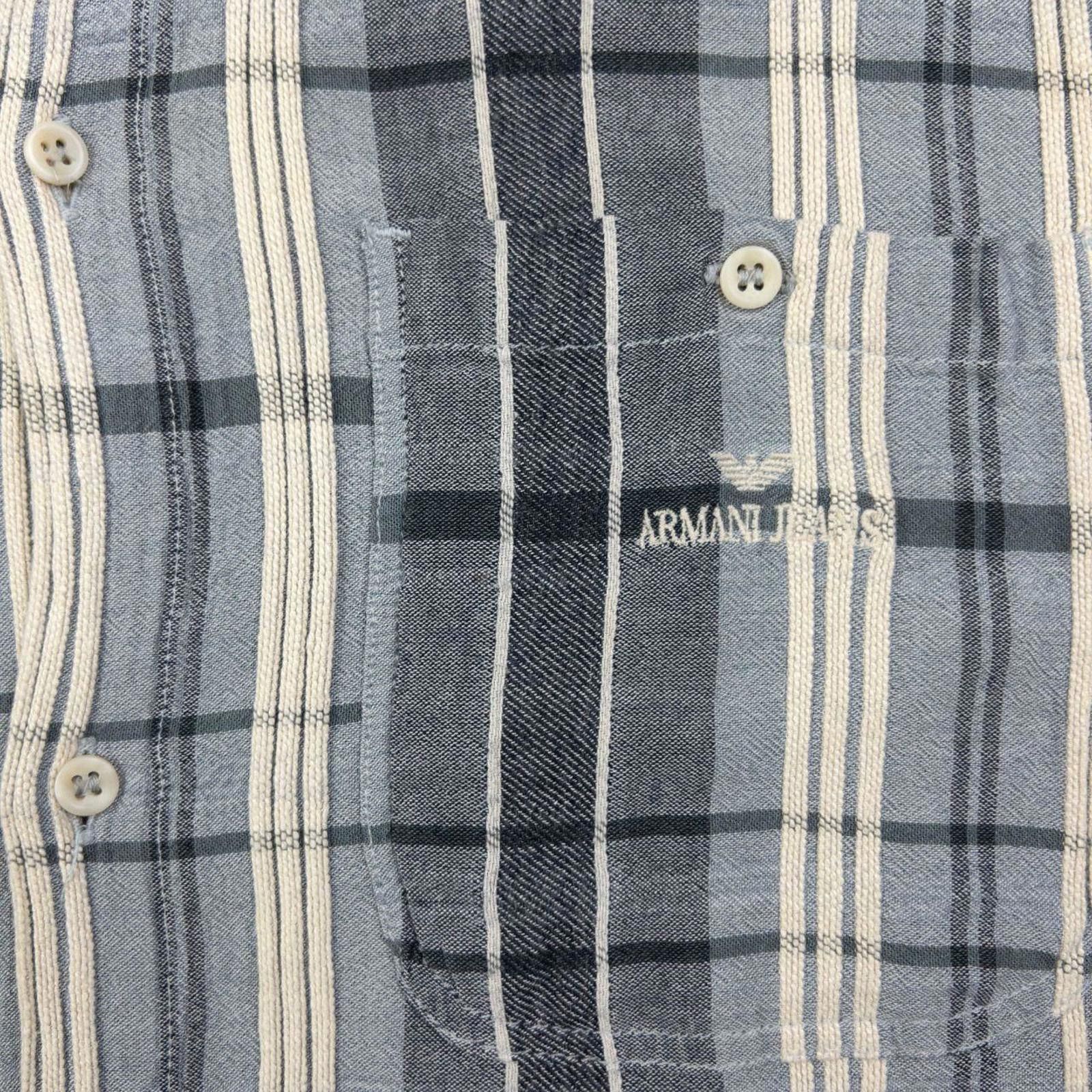 Other Vintage Armani Jeans Checkered Long Sleeve Shirt Size L Size US L / EU 52-54 / 3 - 4 Thumbnail