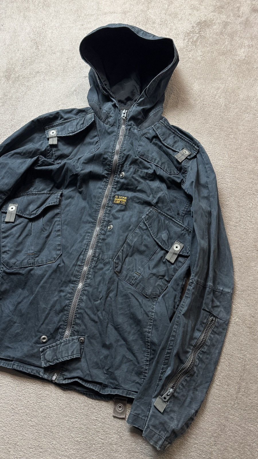 If Six Was Nine G-Star RAW vintage Y2K faded Techwear Zip Hoodie Jacket lgb Size US M / EU 48-50 / 2 - 3 Thumbnail