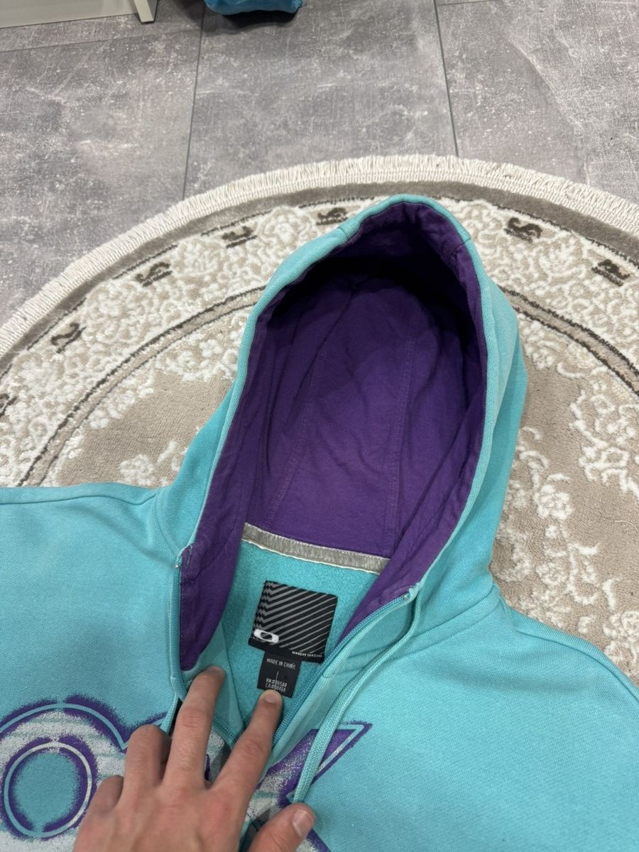 Oakley 💥 Vintage 00’s Oakley Zip Hoodie Central Logo Size US L / EU 52-54 / 3 - 9 Thumbnail