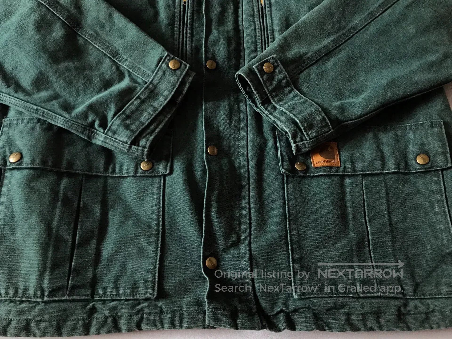 Carhartt 90s Carhartt C10 Hunter Green Work Jacket. Size US L / EU 52-54 / 3 - 5 Thumbnail