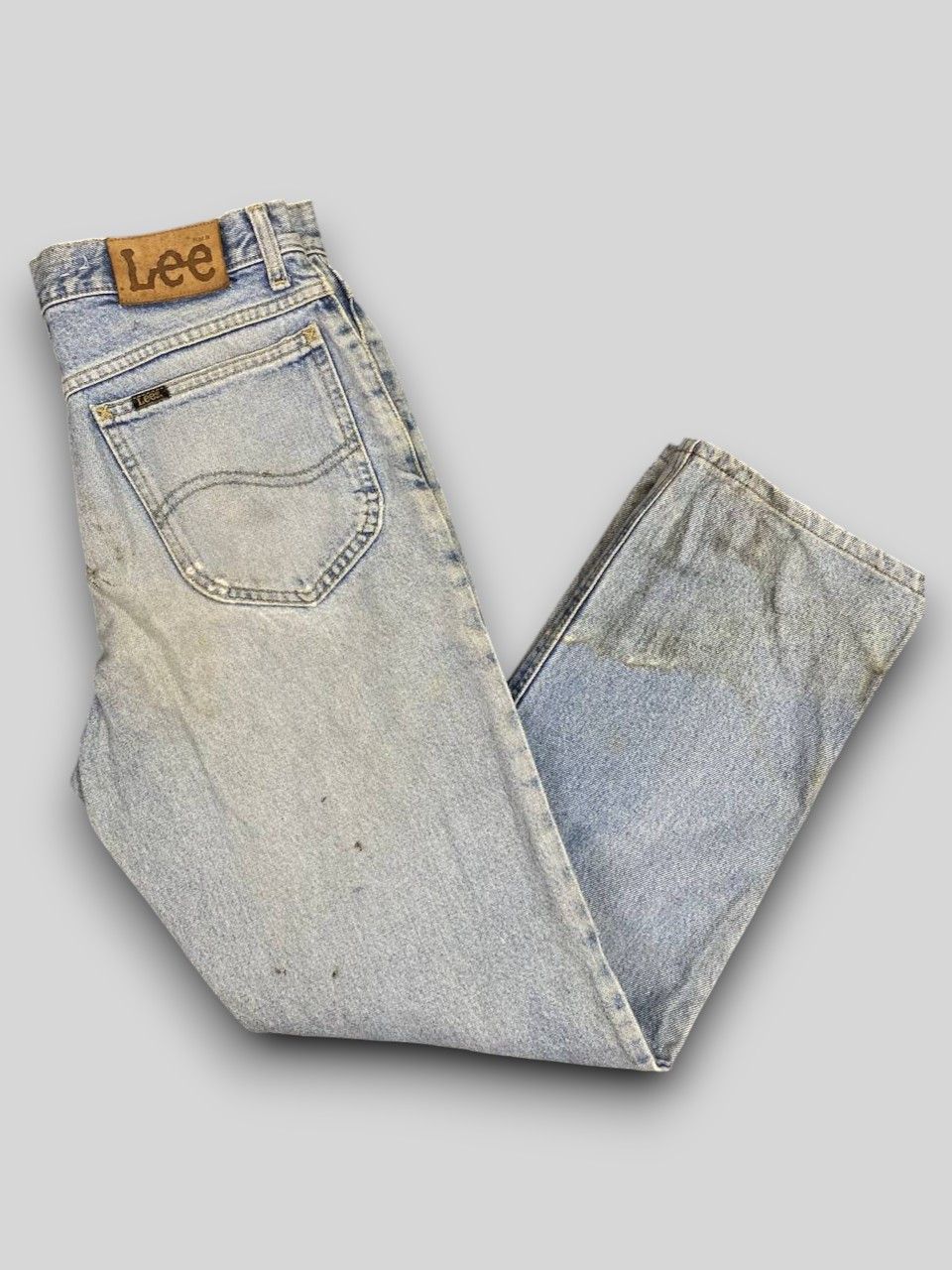 Lee vintage lee riders distressed reworked denim nice design Size US 31 - 1 Thumbnail