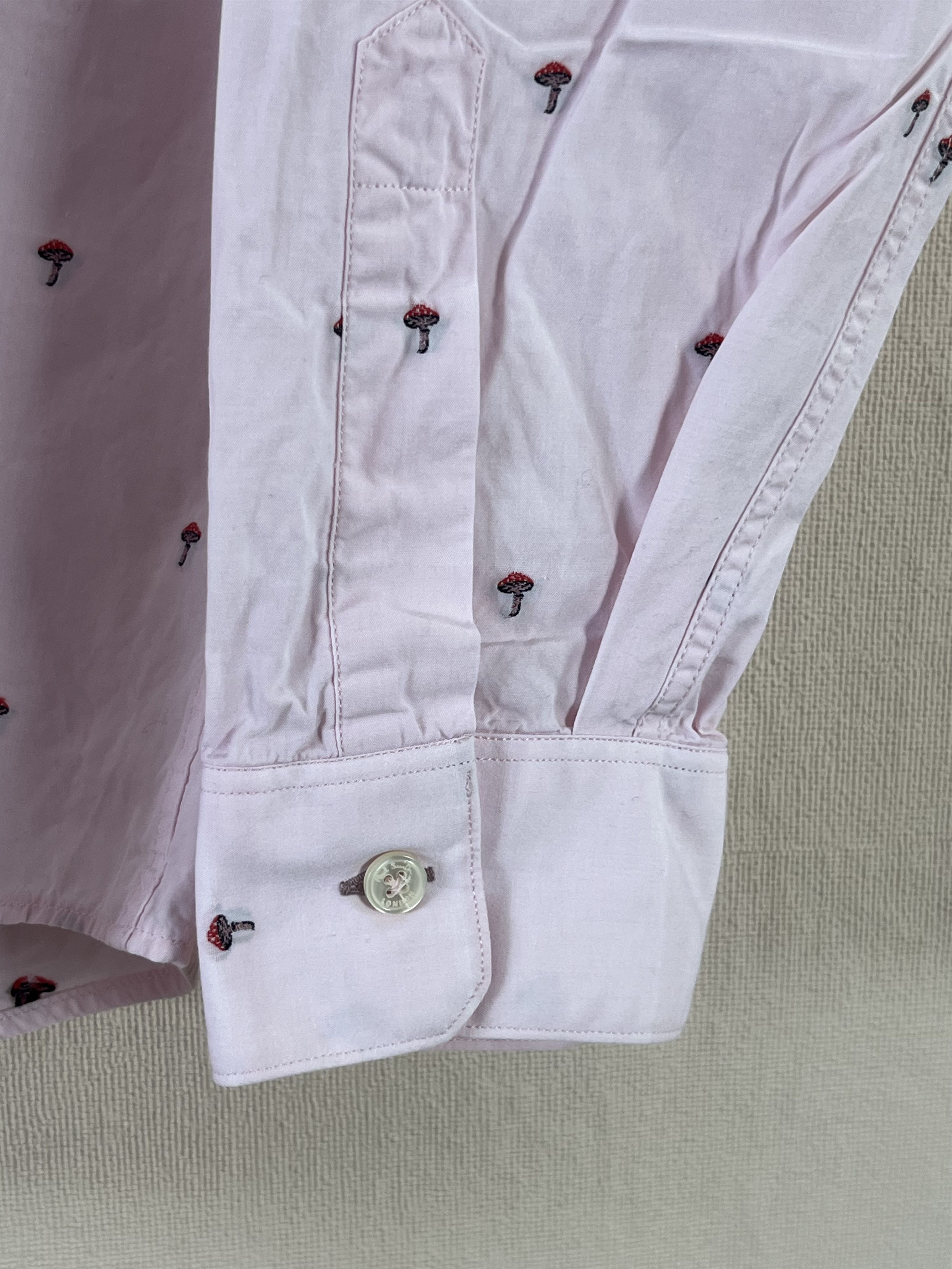 Paul Smith Paul Smith London The Byard Mushroom Button Up Shirt Size US S / EU 44-46 / 1 - 3 Thumbnail