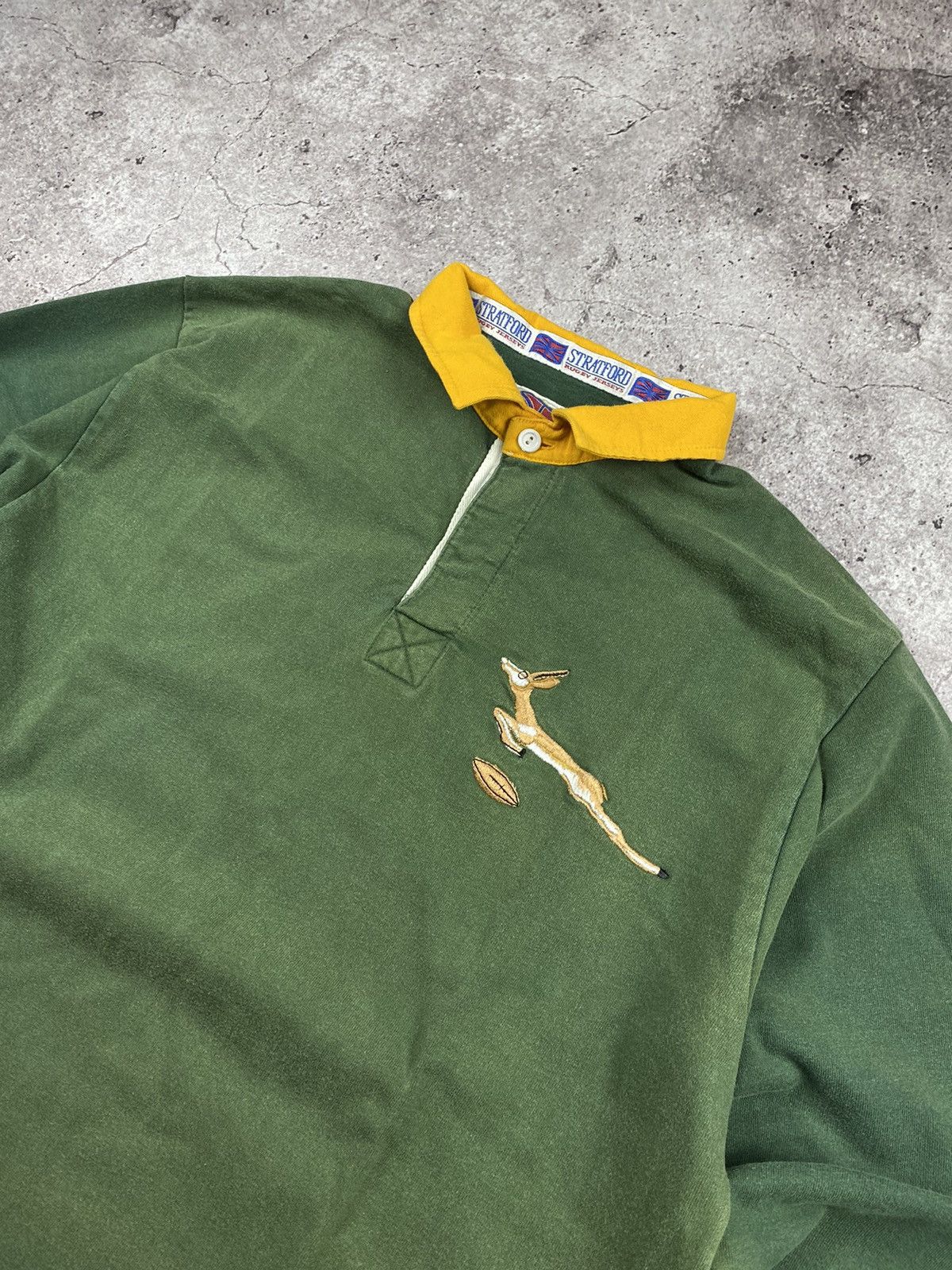 Cotton Traders × Vintage South Africa 80’s Faded Rugby Jersey Vintage Longsleeve Size US L / EU 52-54 / 3 - 2 Thumbnail