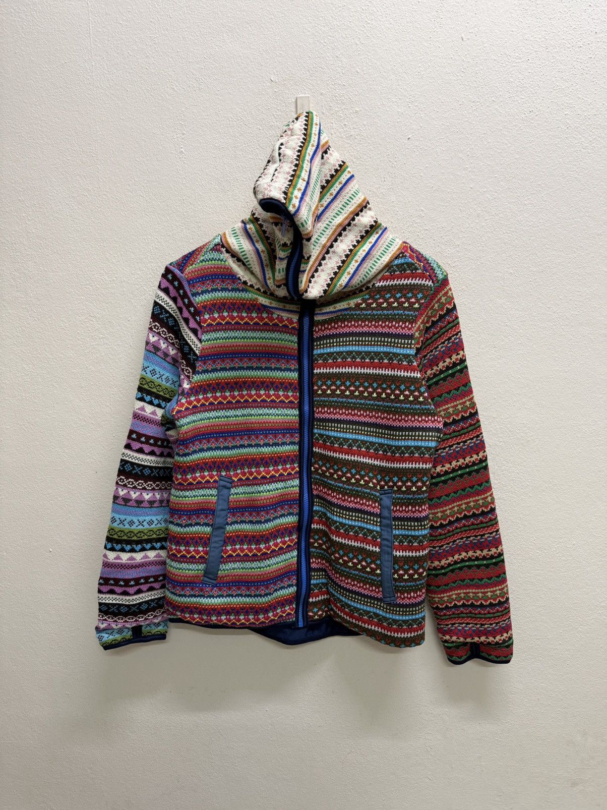 Native Unbranded Knit Native Colorblock Fullzipper Sweater Hoodie Size US S / EU 44-46 / 1 - 15 Thumbnail