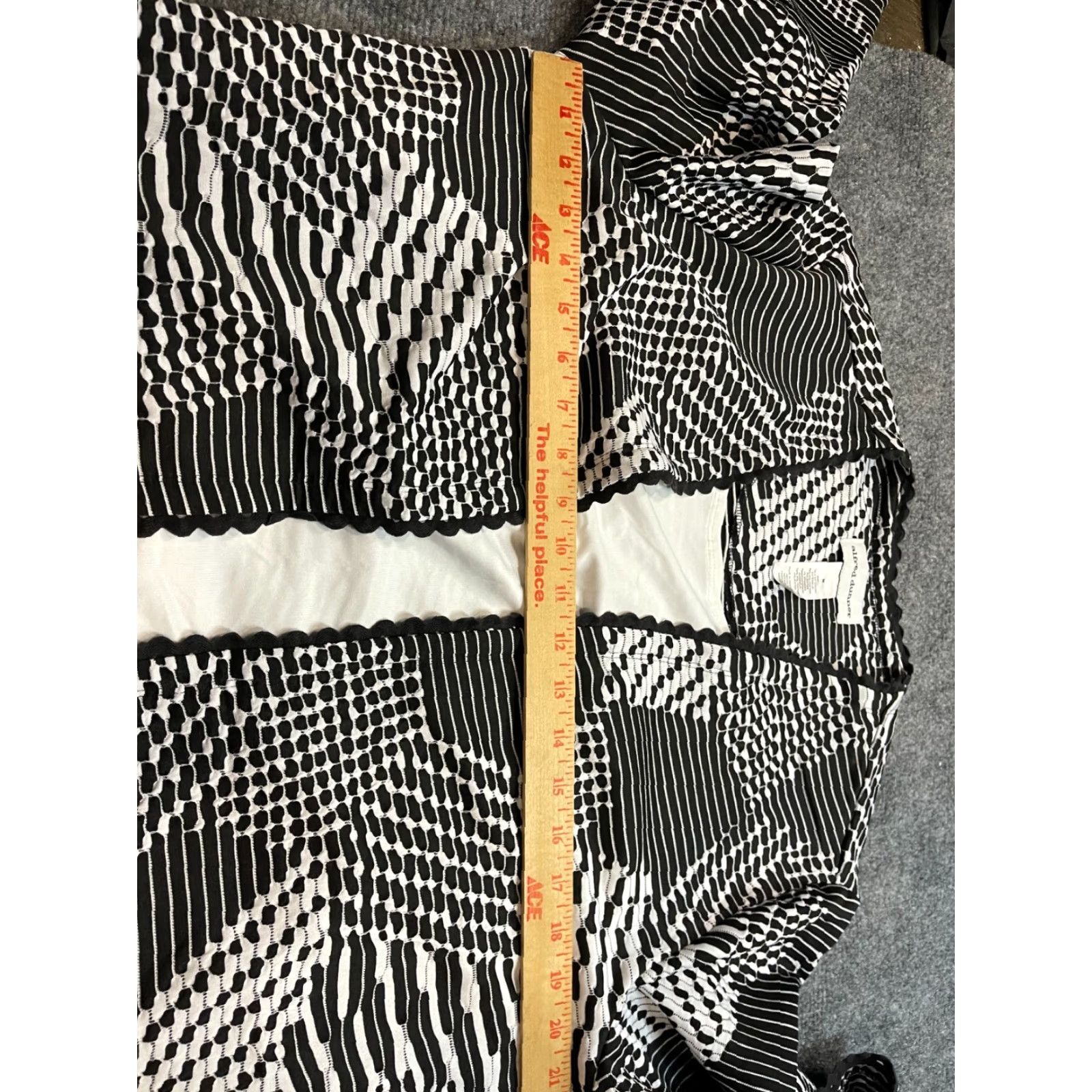 Vintage ALFRED DUNNER Blouse Womens M Open Front Black & White Shirt Woman Medium Black & White Size M / US 6-8 / IT 42-44 - 3 Thumbnail