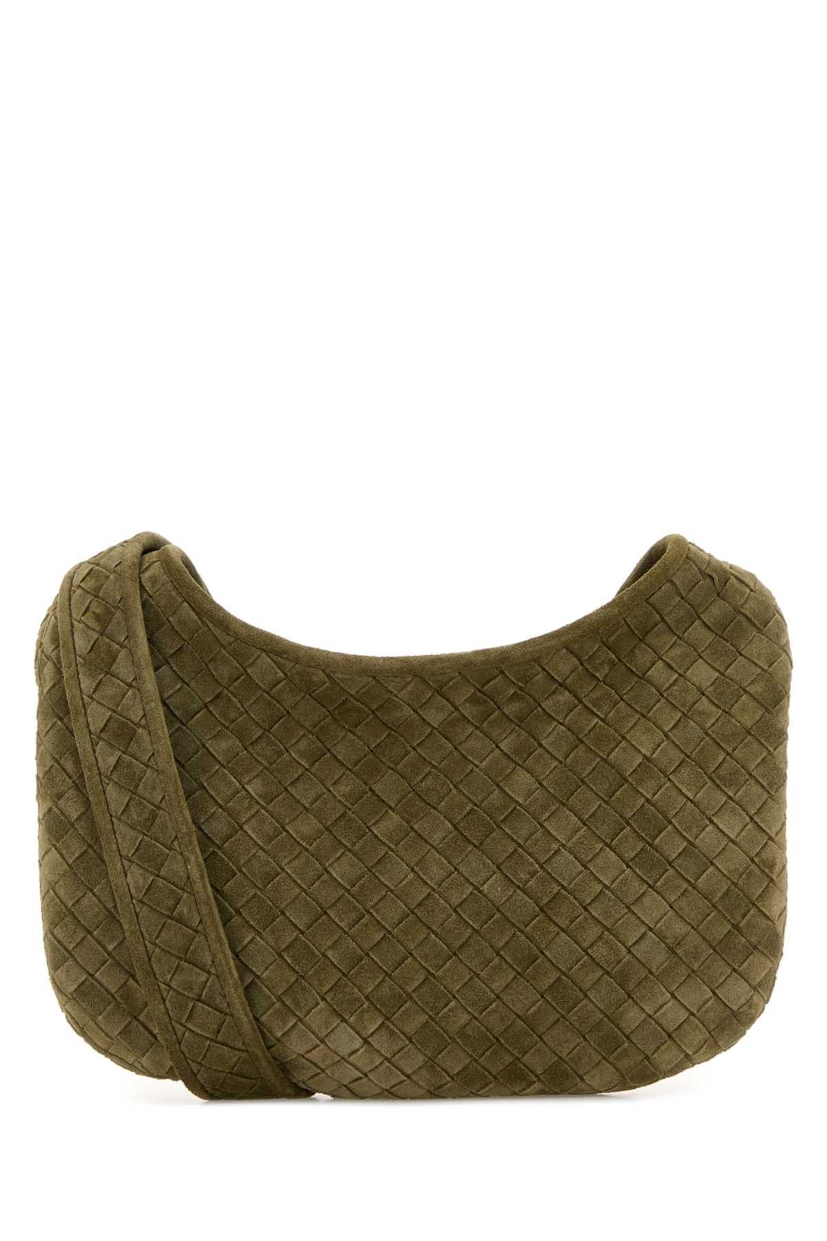 Bottega Veneta Sage Green Suede Crossbody Bag Size ONE SIZE - 1 Thumbnail