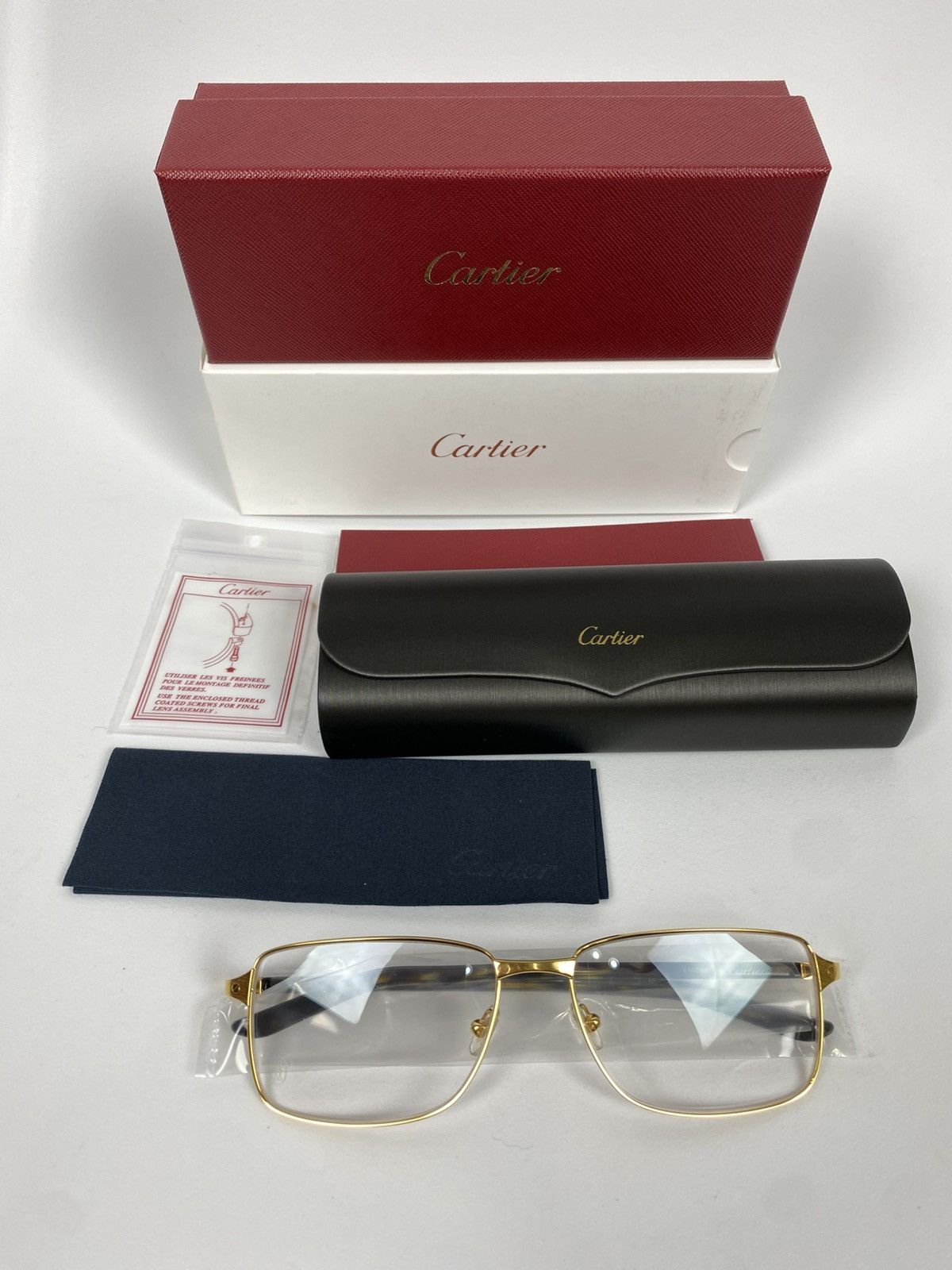 Cartier Cartier CT0040o Gold Frame Glasses New One Size Size ONE SIZE - 6 Thumbnail