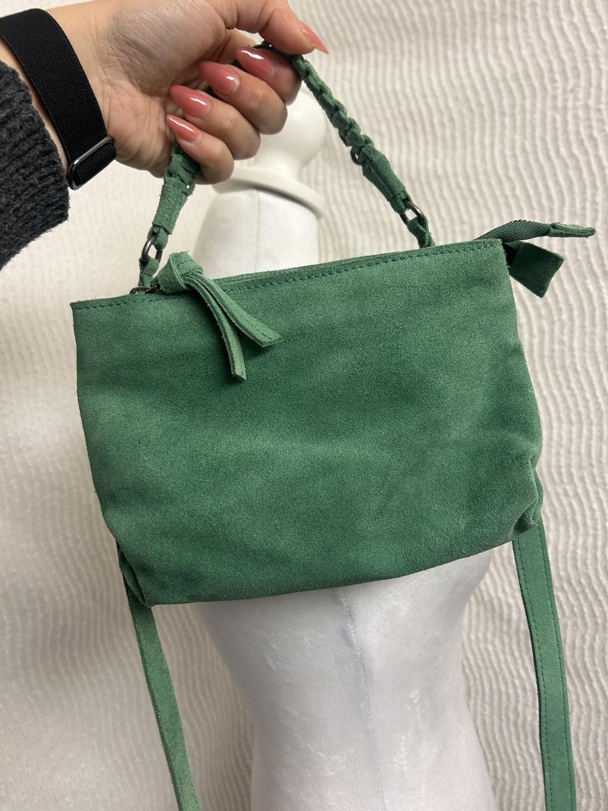Free People Free People Green Suede Mini Purse Small Shoulder Bag Boho Size ONE SIZE - 5 Thumbnail