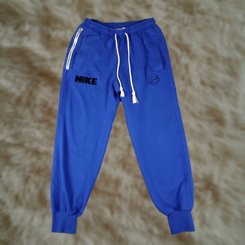 Nike Nike Pants Mens Size Small Blue Swoosh Track Joggers Sweatpants Regular Fit Size US 29 - 1 Thumbnail