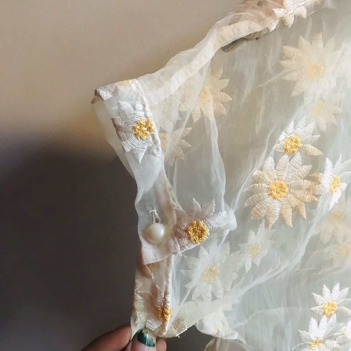 If Six Was Nine × Seditionaries Japanese Daisy Flowers Embroidered Mesh Dress Size M / US 6-8 / IT 42-44 - 8 Thumbnail