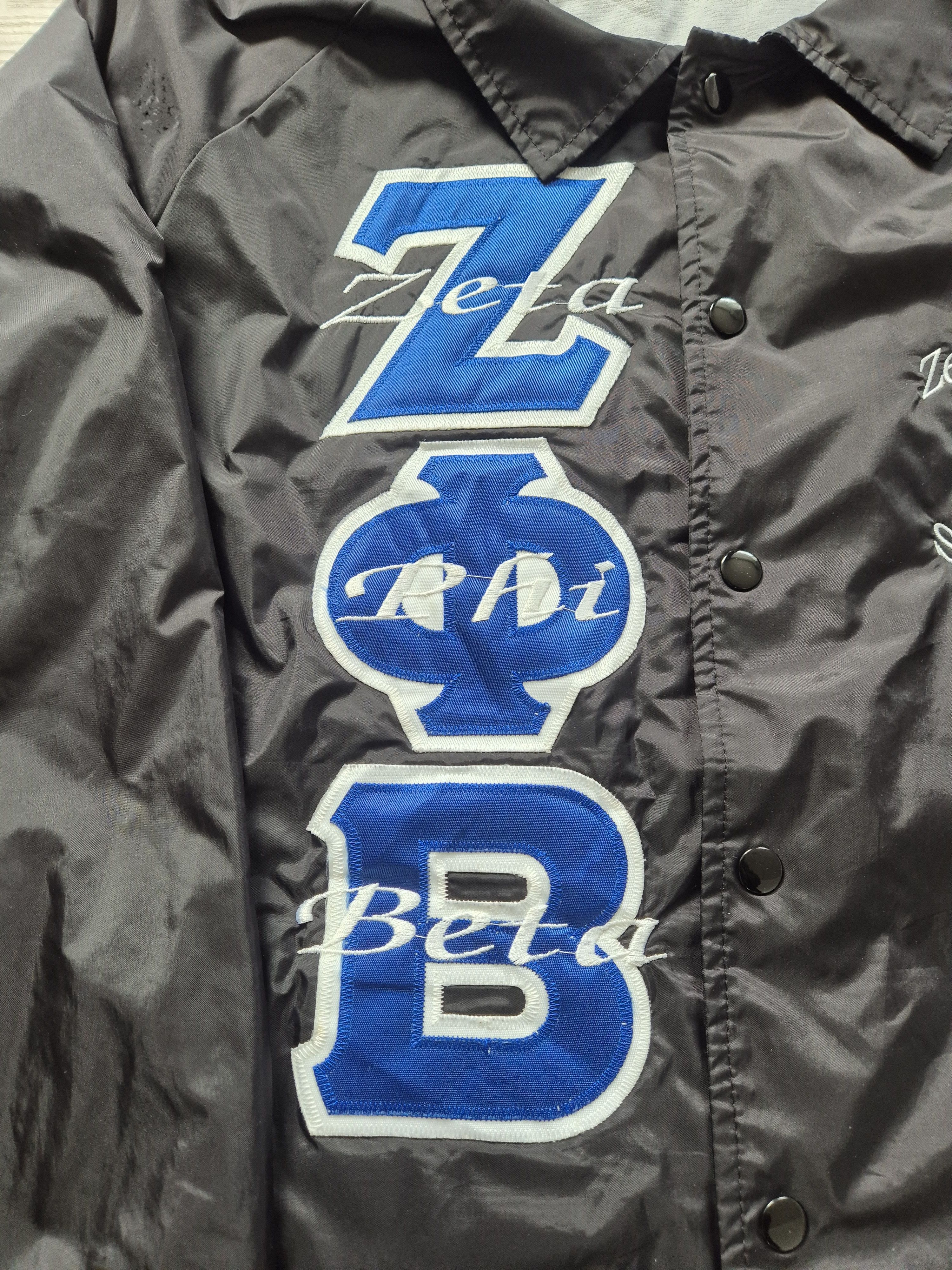 Auburn Sportswear Zeta Phi Beta coach jacket varsity usa Size US XL / EU 56 / 4 - 4 Thumbnail