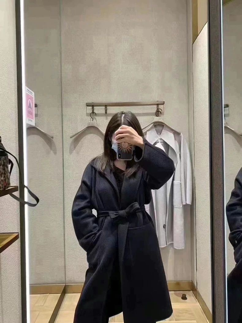 Max Mara Max Mara Cashmere coat navy blue Size XS / US 0-2 / IT 36-38 - 5 Thumbnail