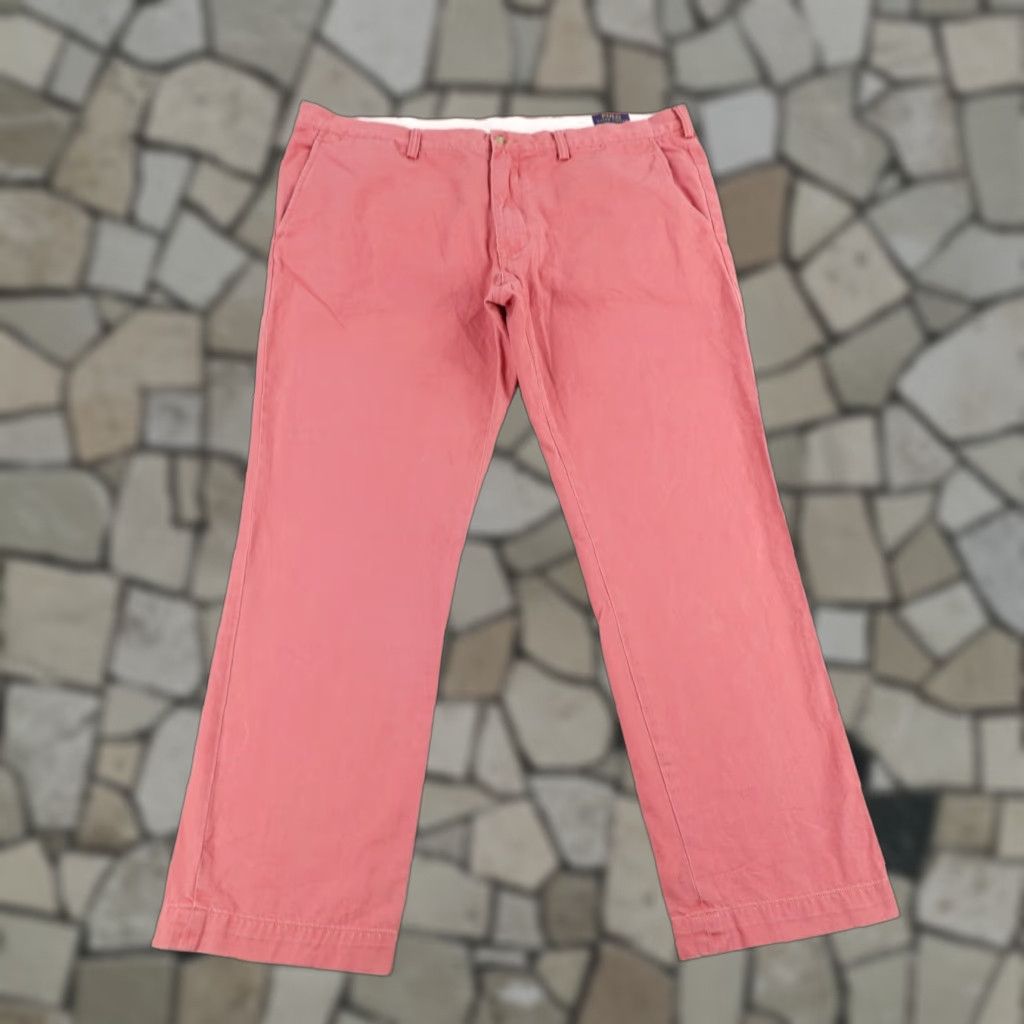 Polo Ralph Lauren VINTAGE Polo Ralph Lauren Chino Pants Men 40x30 Slim Fit Cotton Pink Casual Business Size US XS / EU 42 / 0 - 1 Thumbnail
