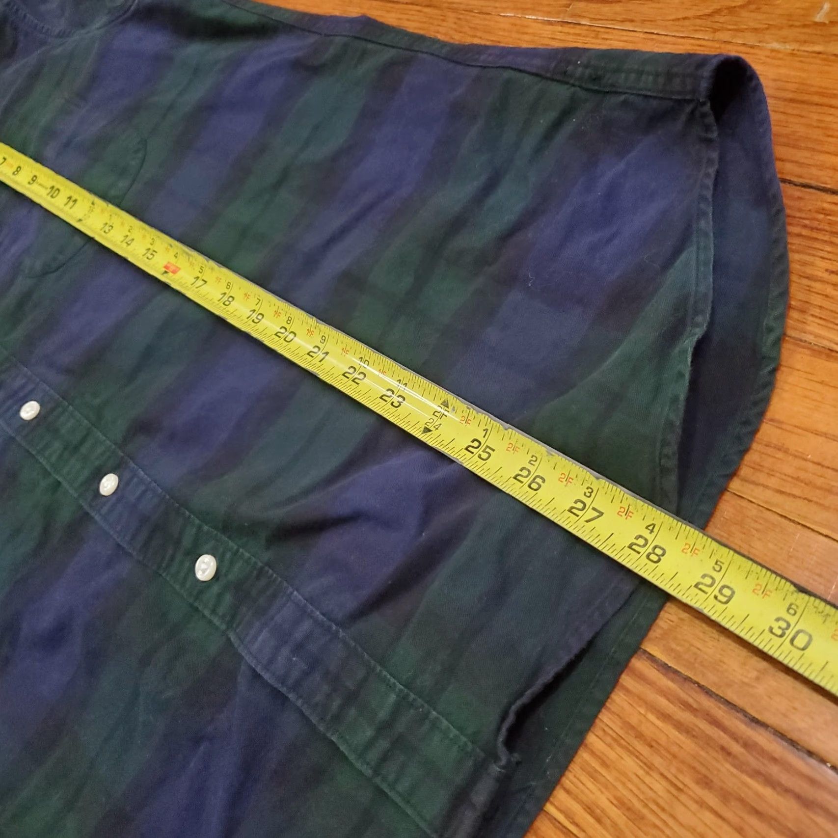 J.Crew J.Crew Shirt Mens Large Green Plaid Slim Fit American Pima Cotton Button-Down Shirt Size US L / EU 52-54 / 3 - 7 Thumbnail