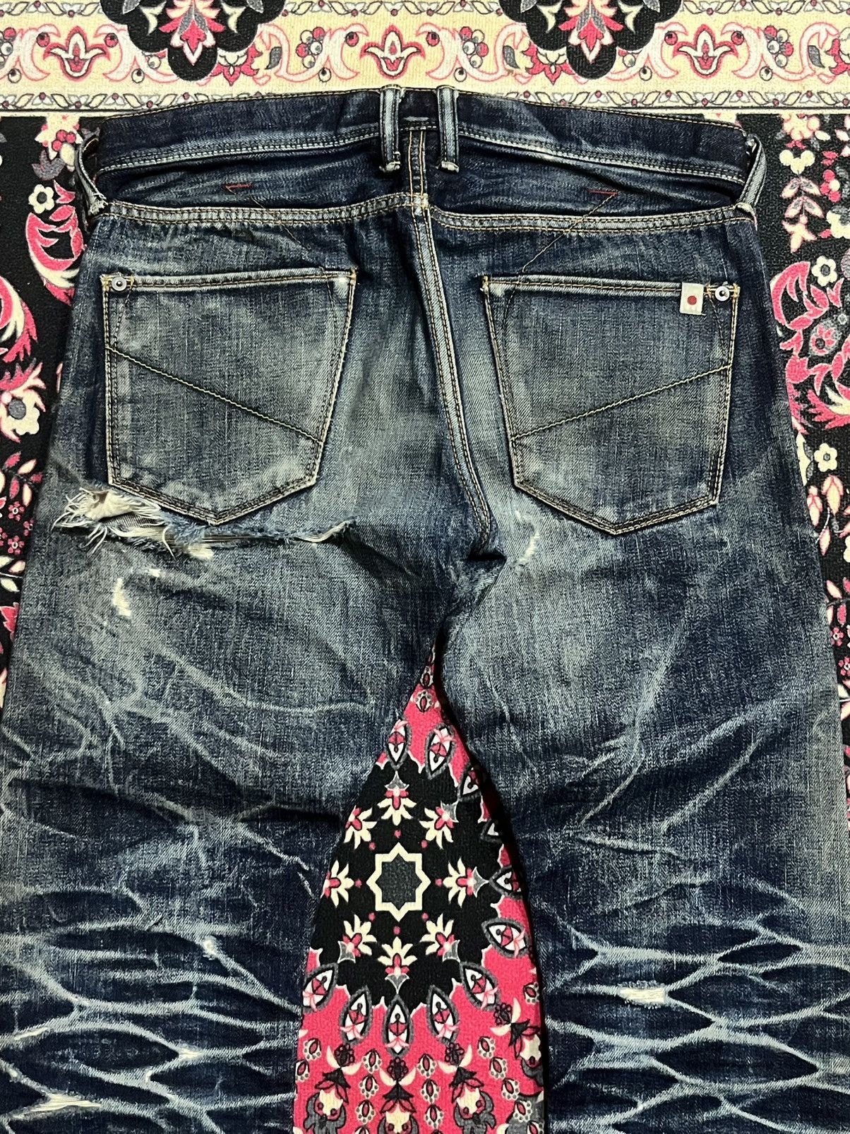 Japanese Brand ⚡️Insane⚡️Vintage Japanese DeeTA Heavy Whisker Selvedge Jeans Size US 30 / EU 46 - 10 Thumbnail