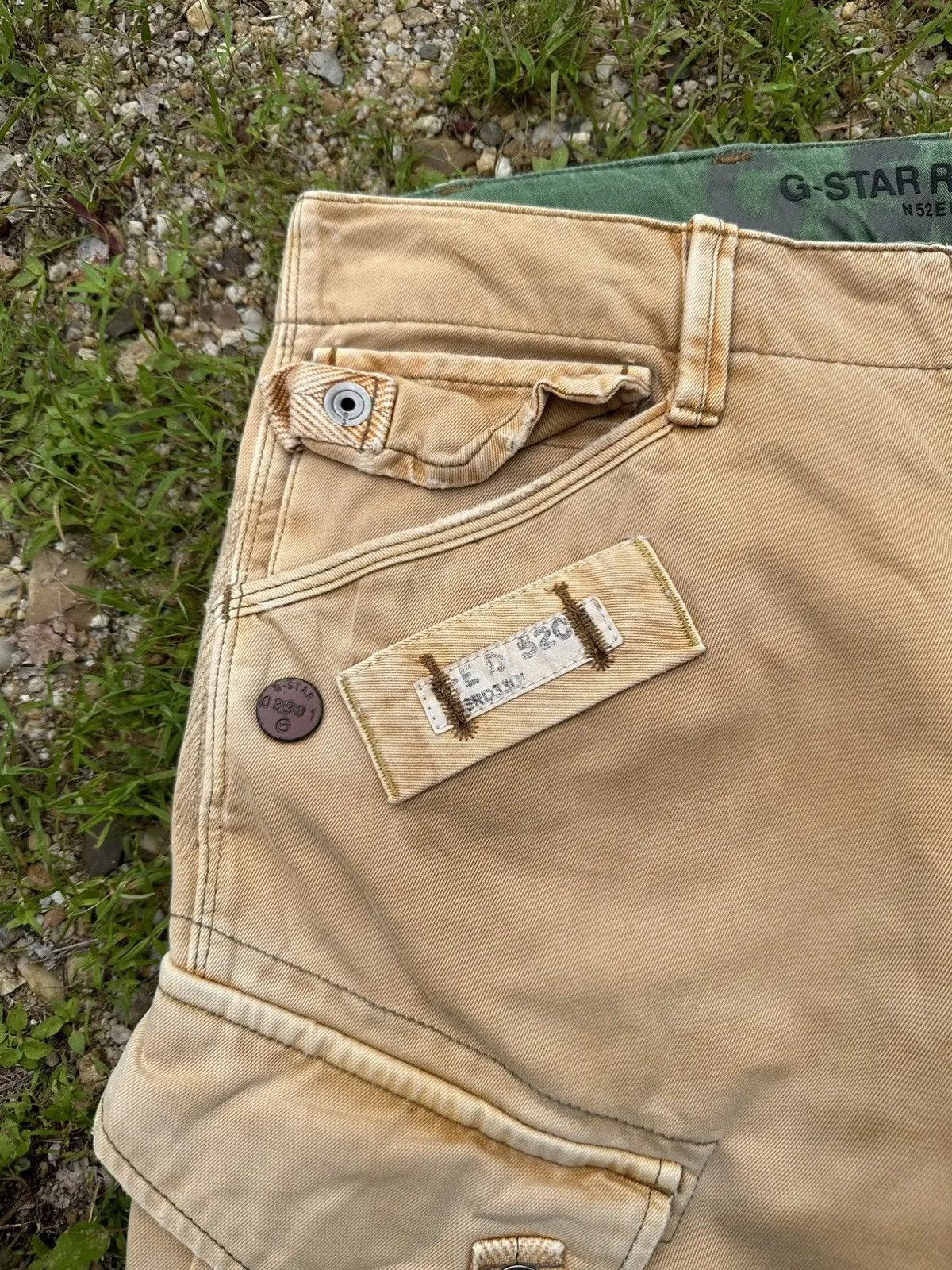 G-Star VINTAGE G-STAR RAW DENIM PARACHUTE BONDAGE FADED CARGO PANTS Size US 31 - 7 Thumbnail