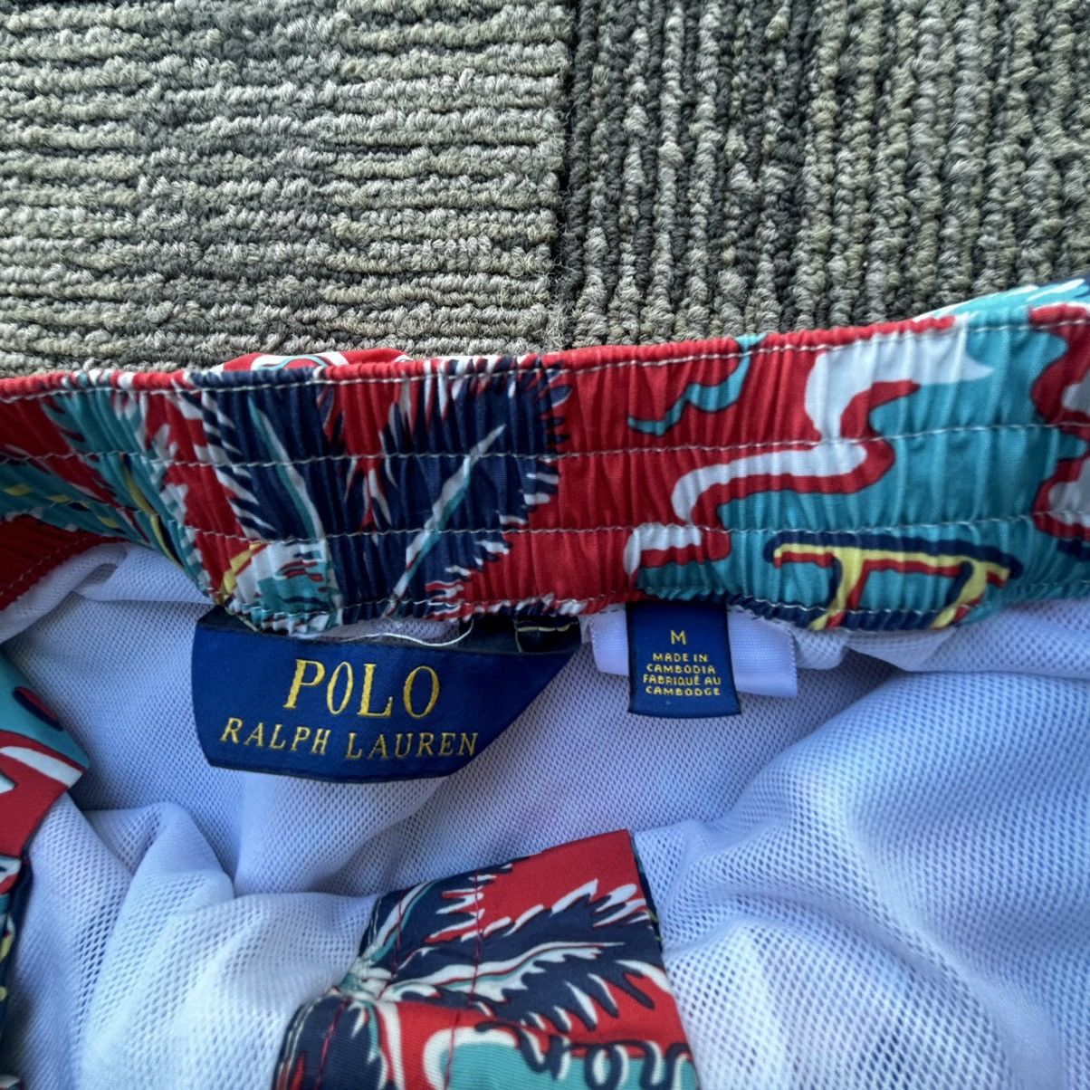Polo Ralph Lauren Polo Ralph Lauren AOP Hawaiian Swim Trunk Board Shorts Size US 32 / EU 48 - 3 Thumbnail