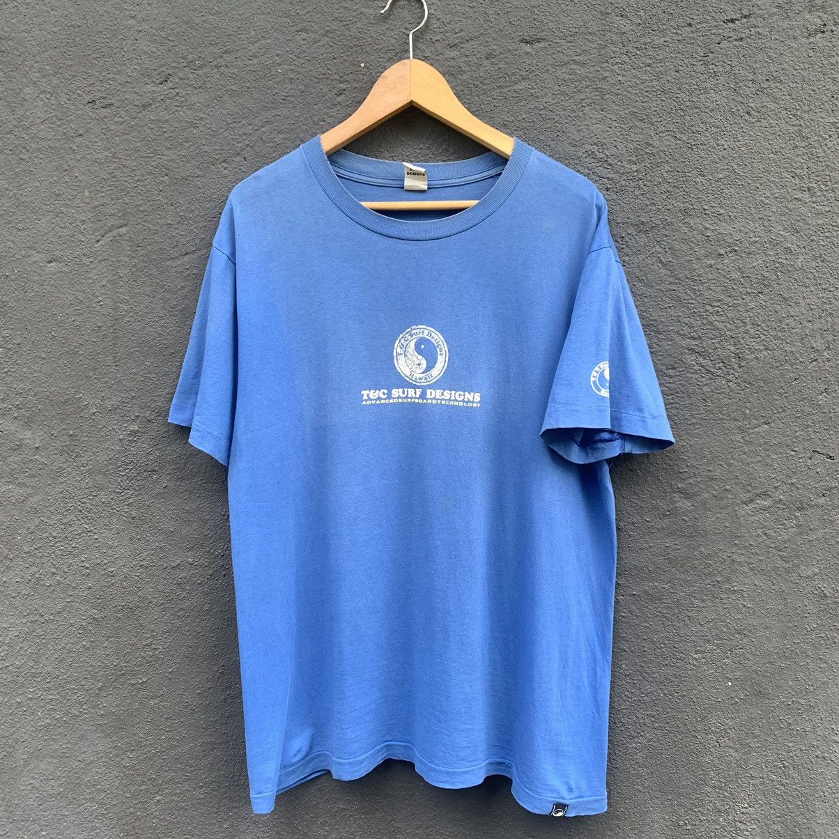 Vintage Thrashed faded 90s t&c surfing tee Size US L / EU 52-54 / 3 - 3 Thumbnail