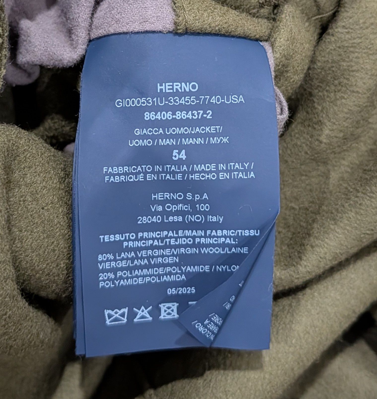 Herno HERNO Virgin Wool Blend Shirt Jacket Military Green 54 US 44 Size US L / EU 52-54 / 3 - 11 Thumbnail